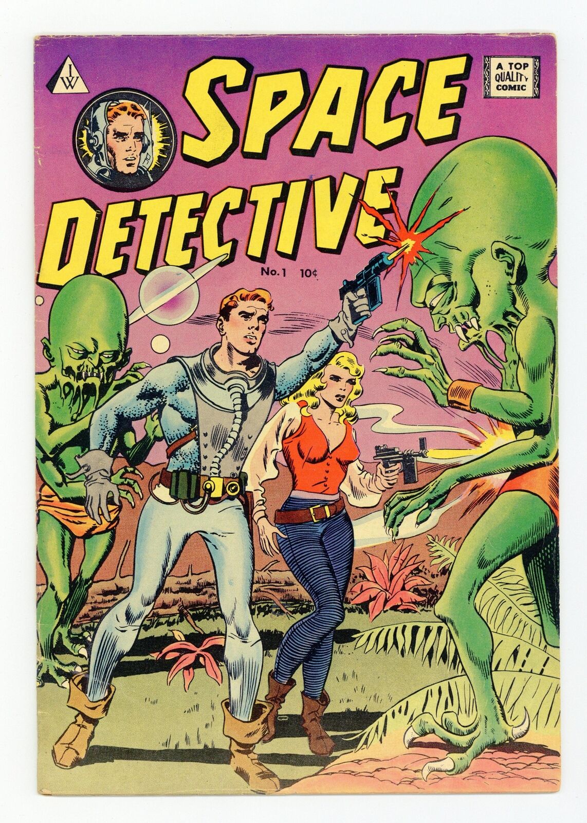 Space Detective #1 FN- 5.5 1963 1963 I.W. Reprint