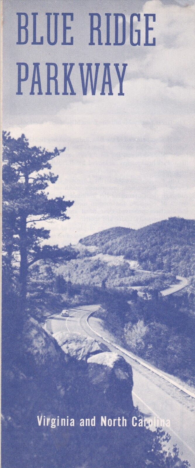 1959 Blue Ridge Parkway National Park Service Brochure