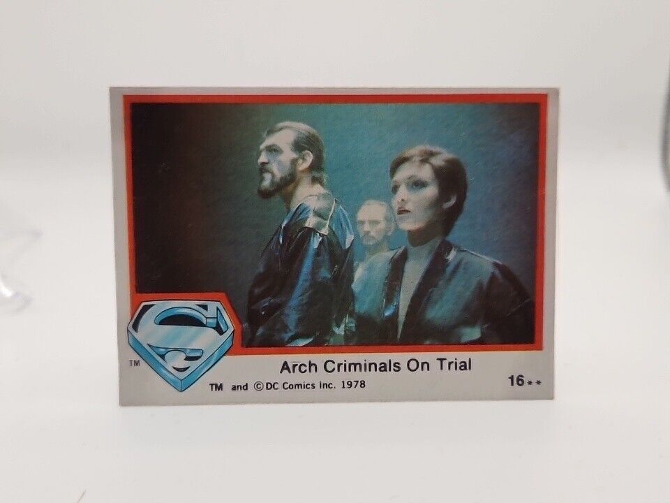 1978 Superman Arch Criminals On Trial Card No. 16 DC Comics 