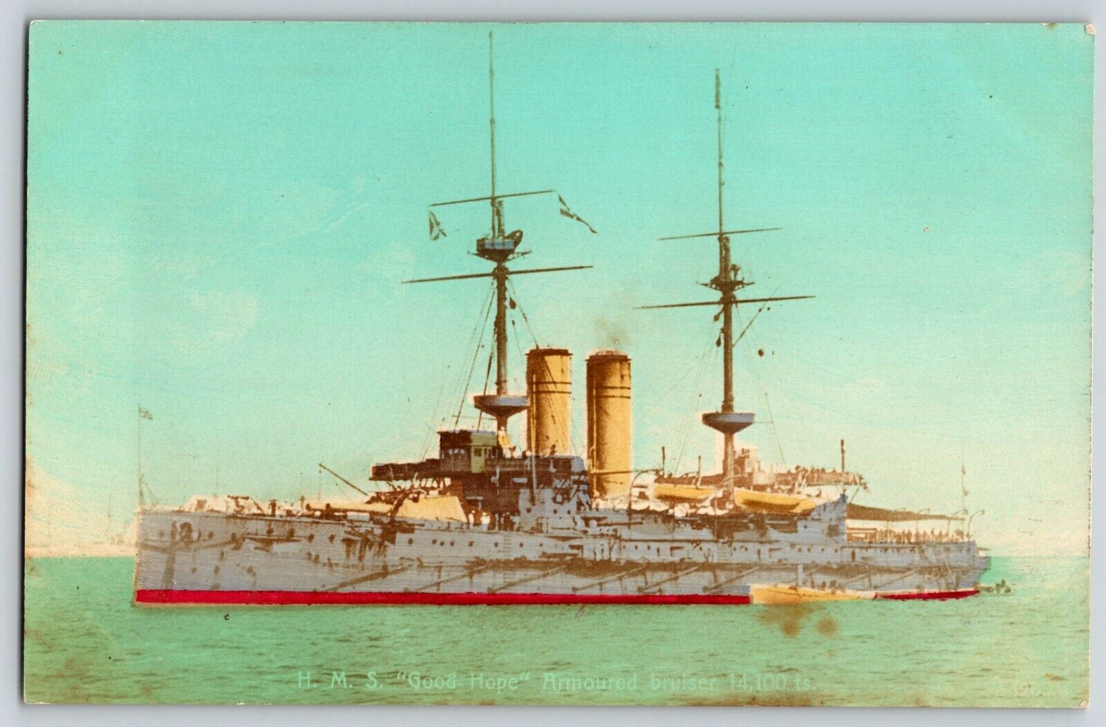 Postcard HMS Good Hope Cruiser