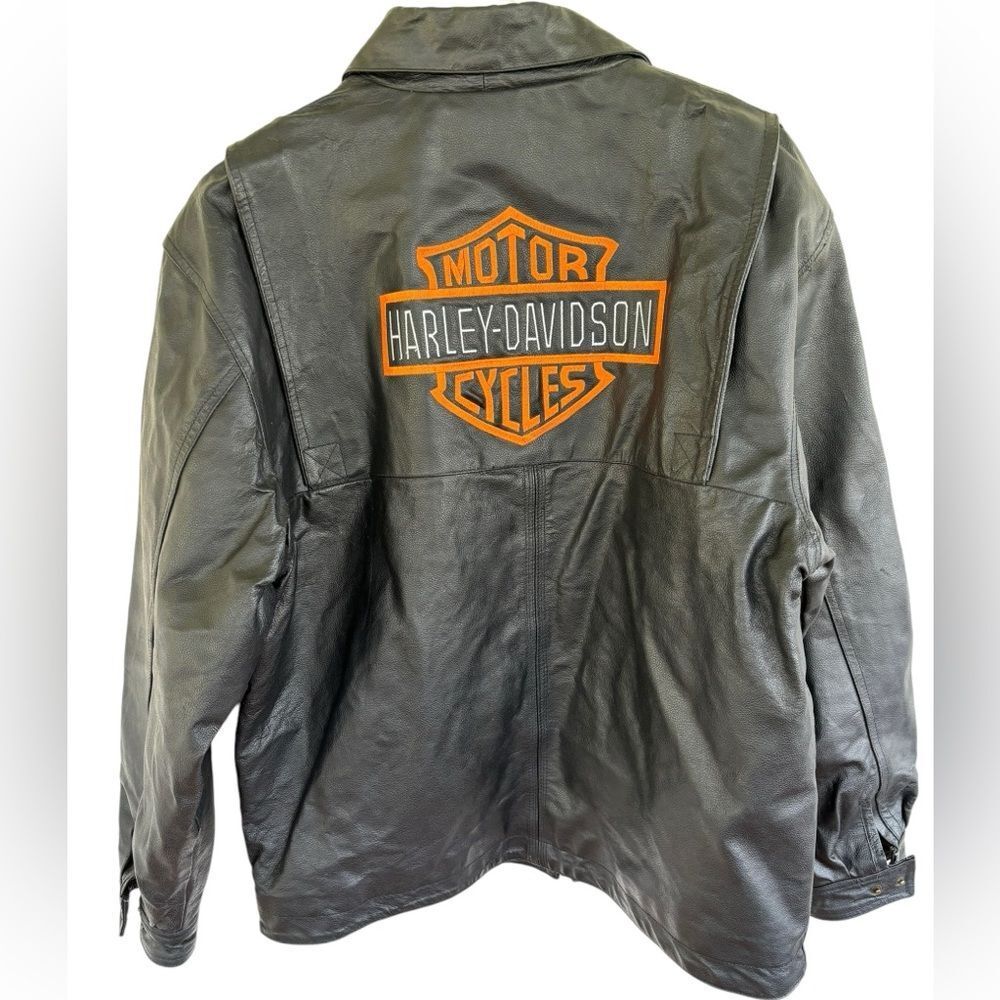 Italian Dondolore Design Genuine Leather Harley Davidson Jacket Size XL