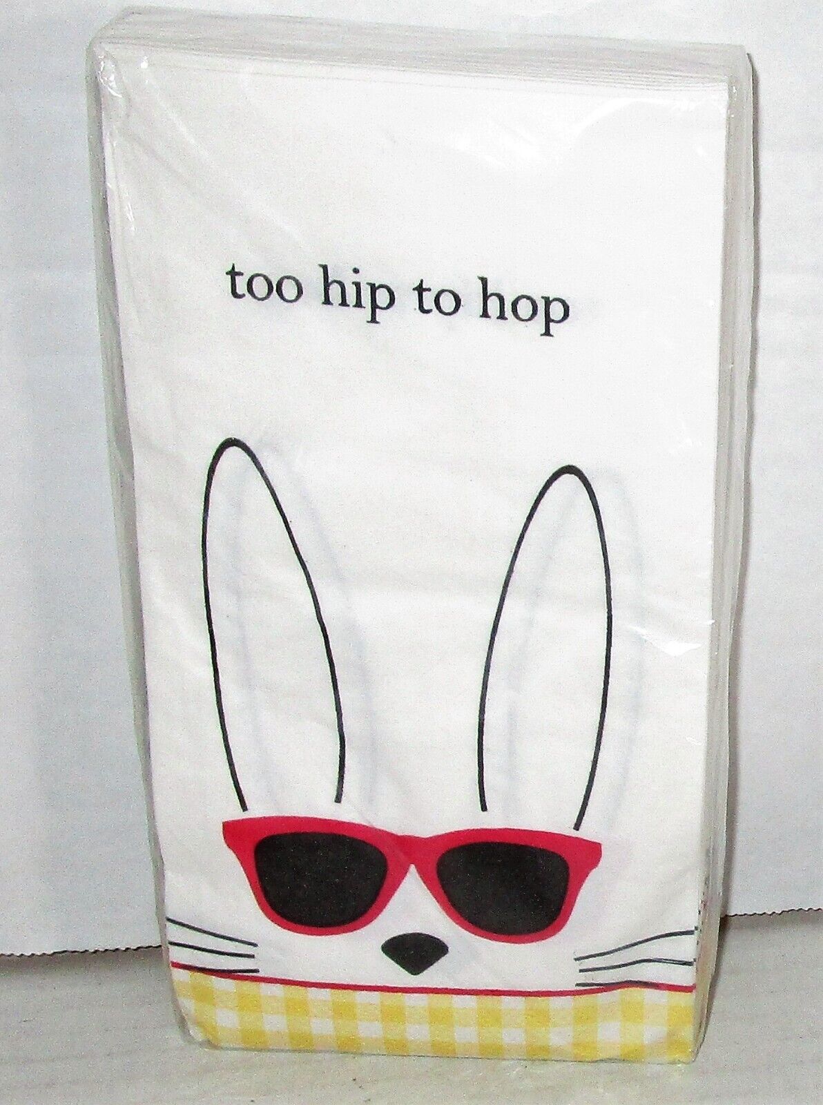 EASTER Guest Napkins TOO HIP TO HOP 26 Ct 2 Ply 15 2/3\