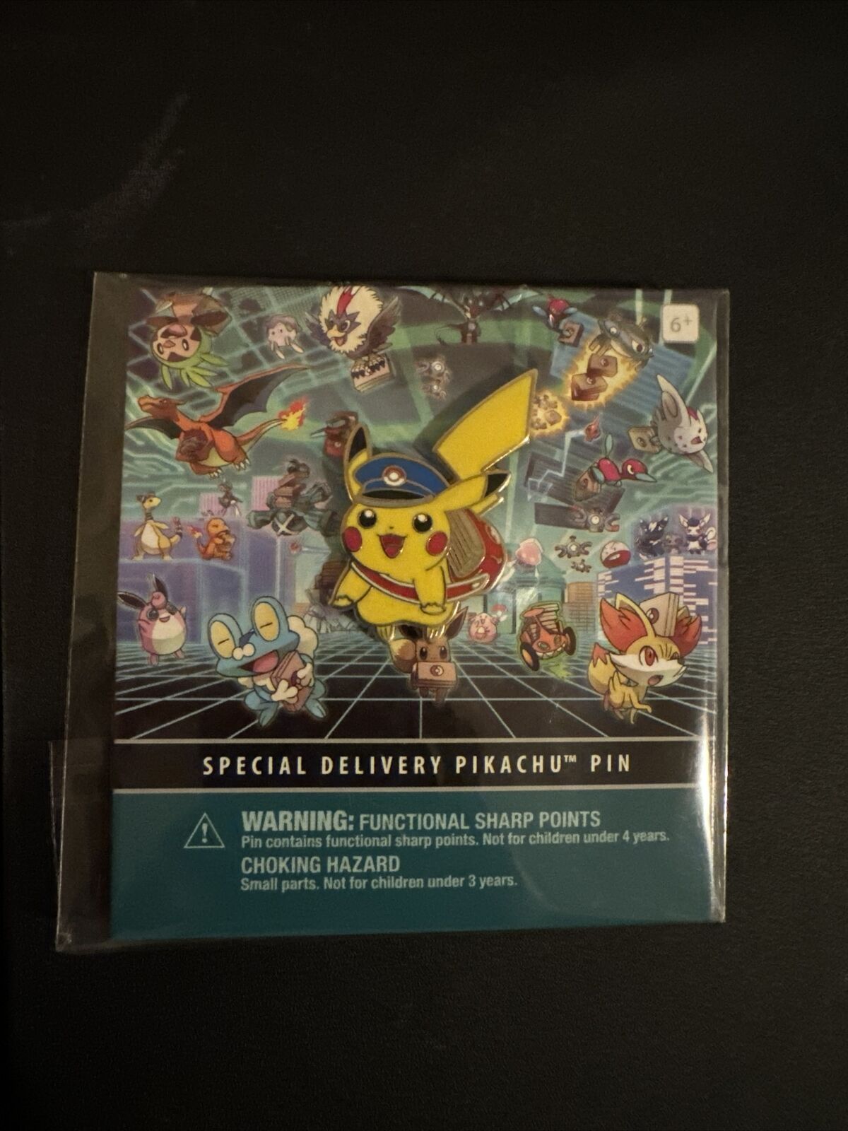 Pokemon Center Special Delivery Pikachu Pin *Original Release* New Sealed