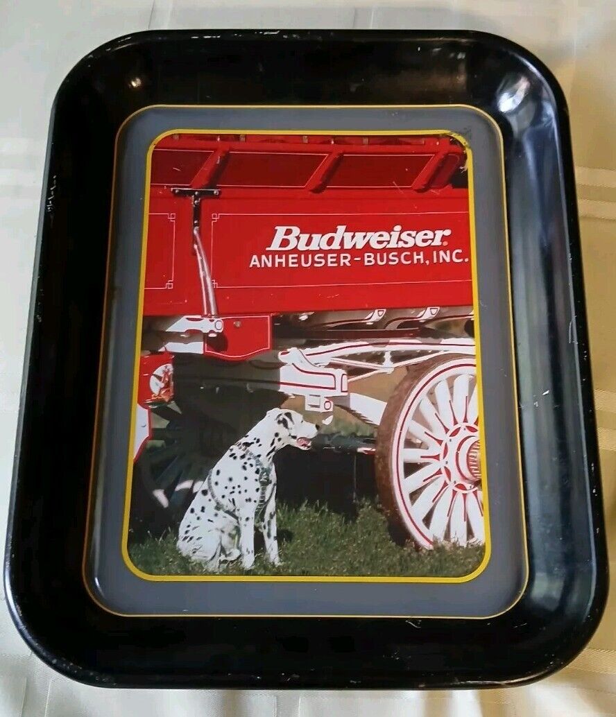 Vintage 1996 Budweiser Tin Serving Tray \