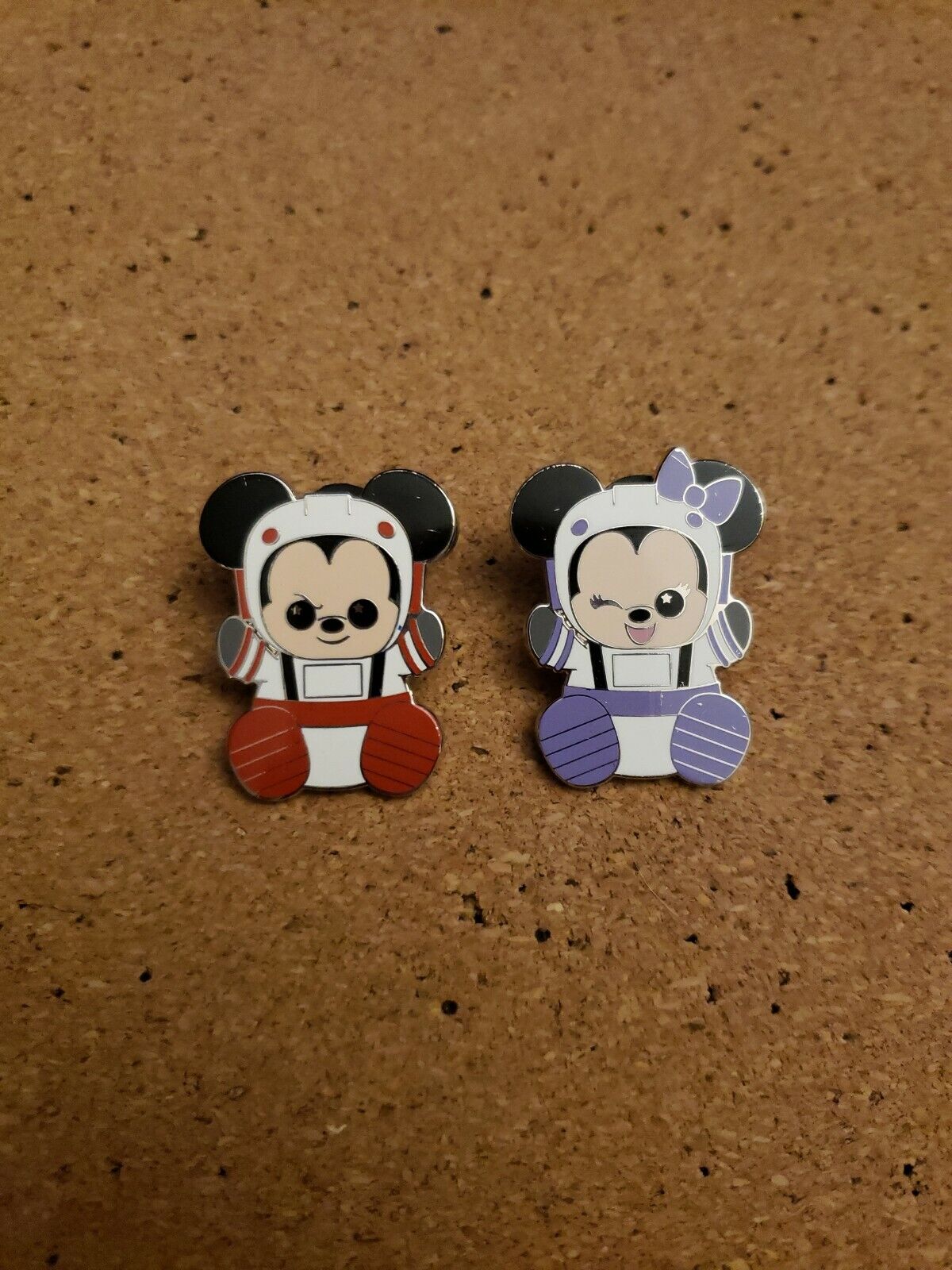 DISNEY PARKS MYSTERY TWO PINS WISHABLES MICKEY & MINNIE SPACE MOUNTAIN NEW