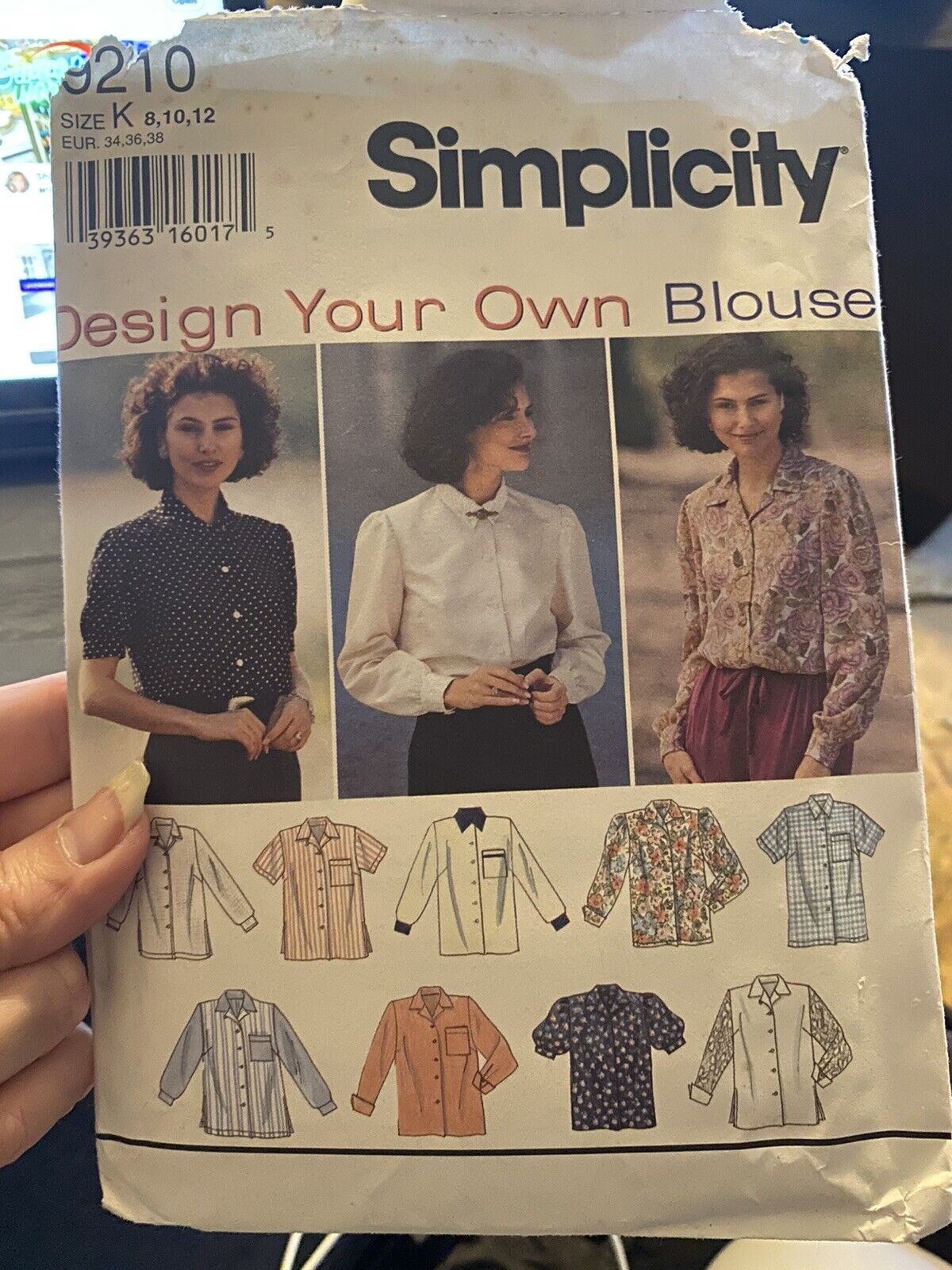 1996 Simplicity Sewing Pattern 9210 Size 8-10 