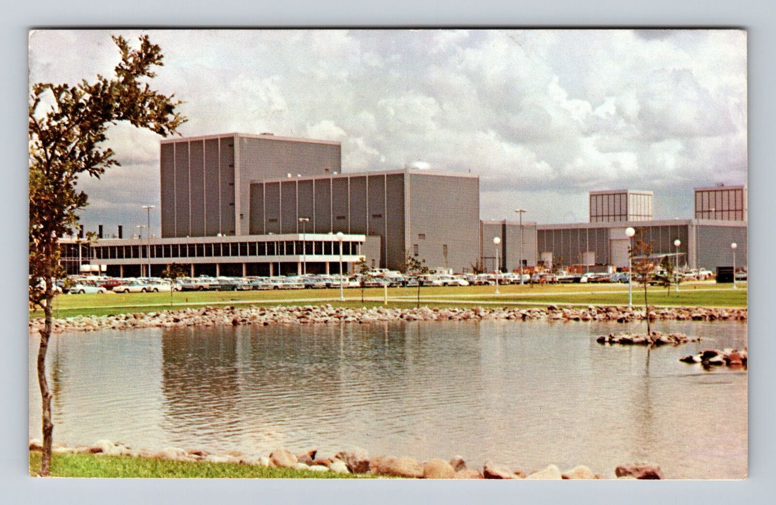 Houston TX-Texas, Manned Spacecraft Center, Antique Souvenir Vintage Postcard