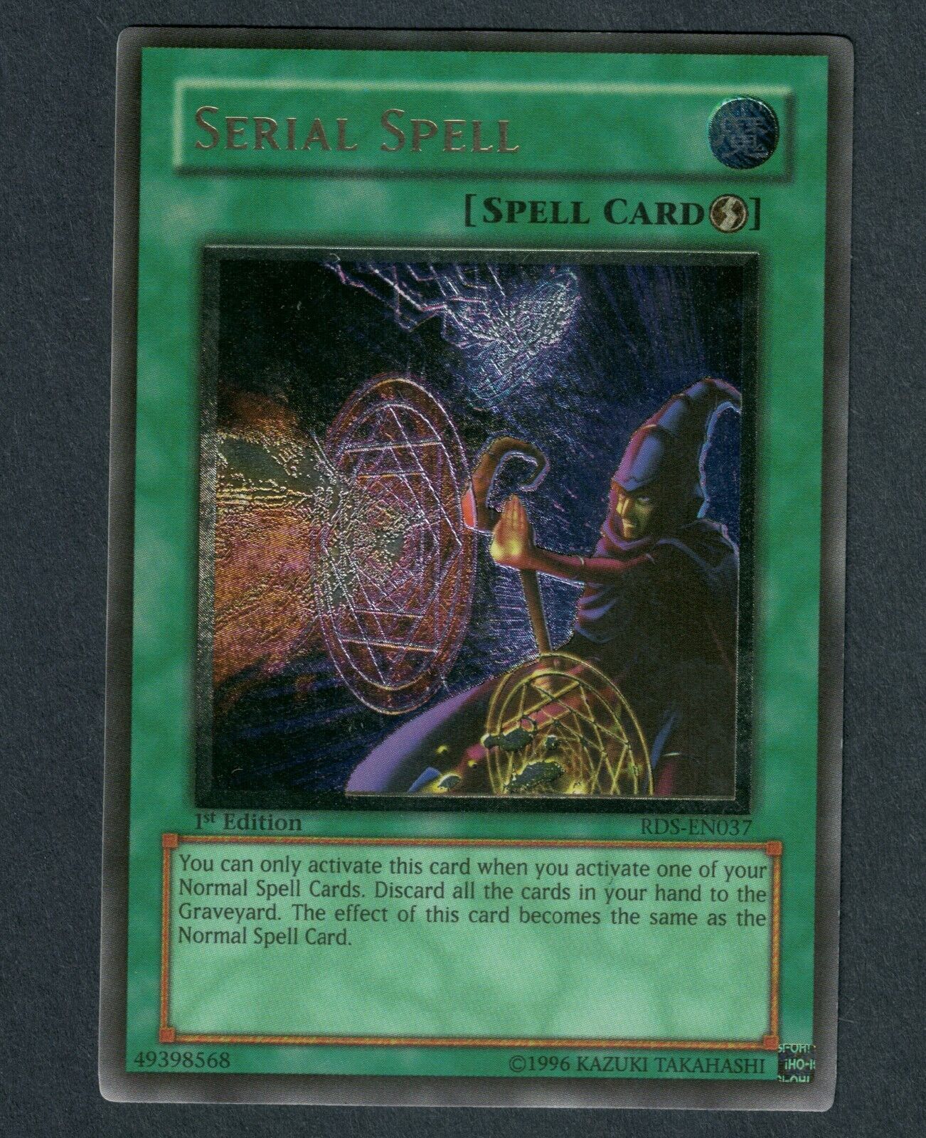 Yu-Gi-Oh Serial Spell Ultimate Rare 1st Edition RDS-EN037