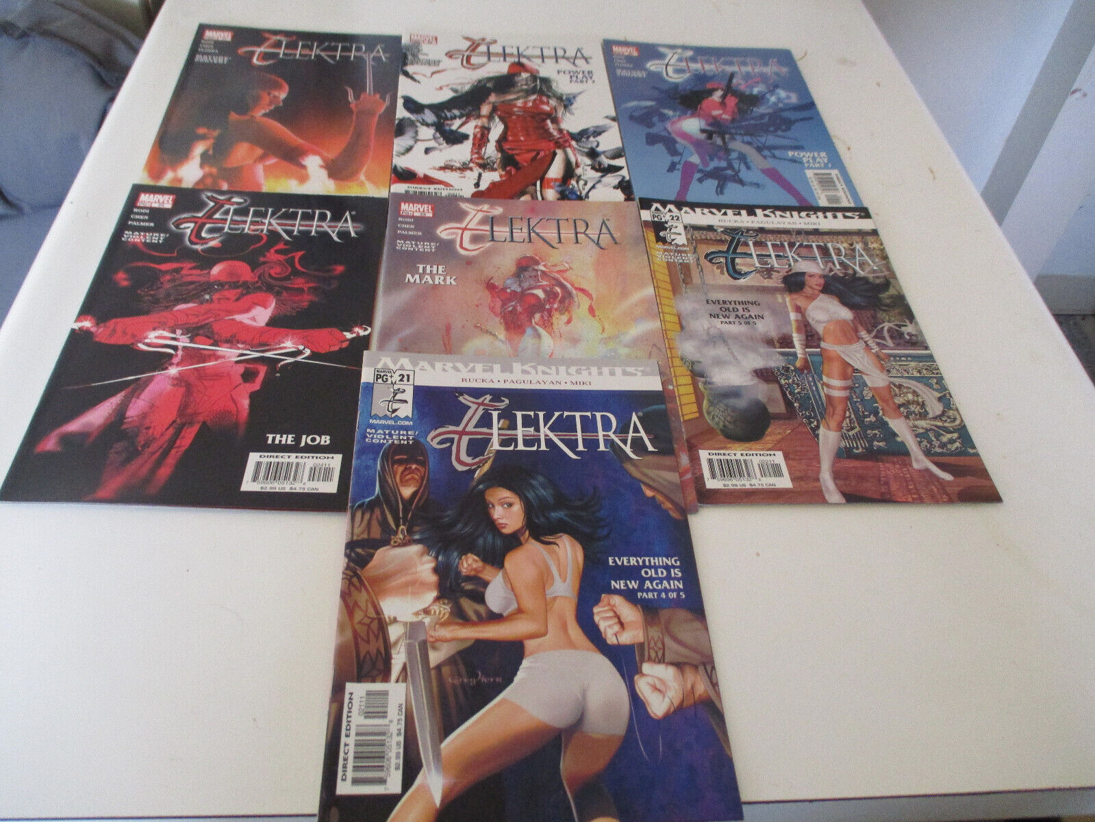 Elektra Vol 2 # 21-27--Complete Run--Greg Rucka,Rob Rodi,Sean Chen--2003--VF/VF+