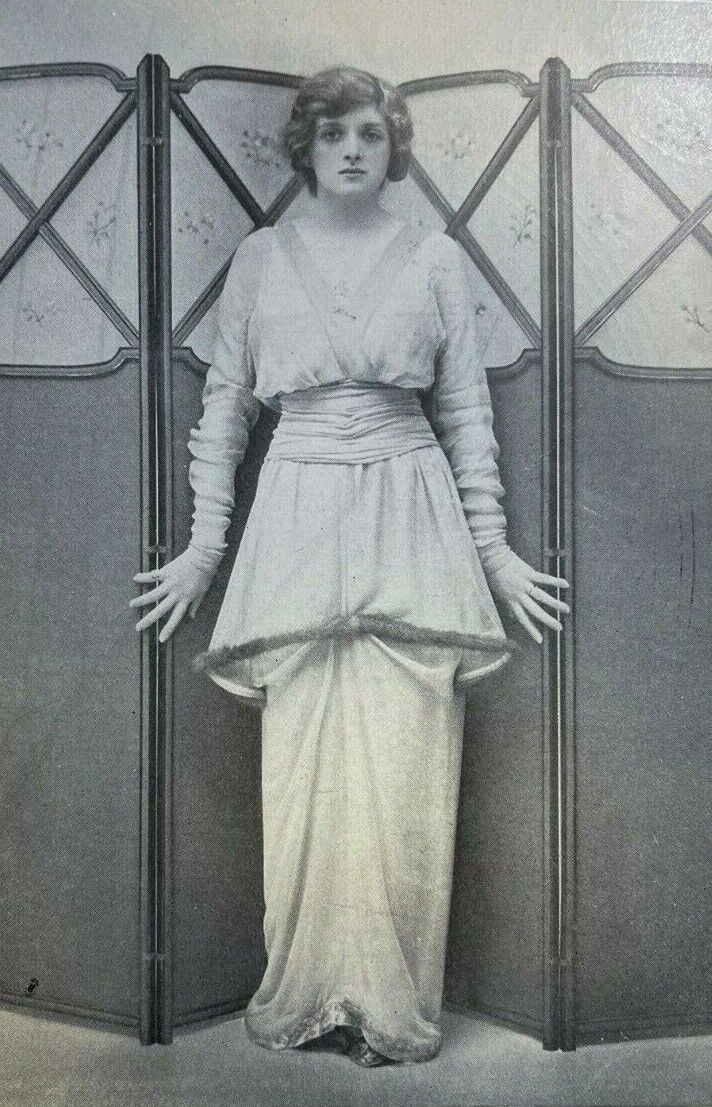 1914 Vintage Magazine Illustration Actress Gladys Cooper