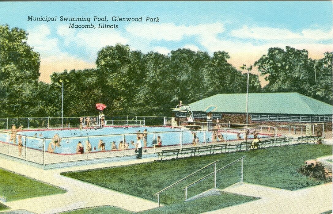 Macomb IL The Municipal Swimming Pool, Glenwood Park