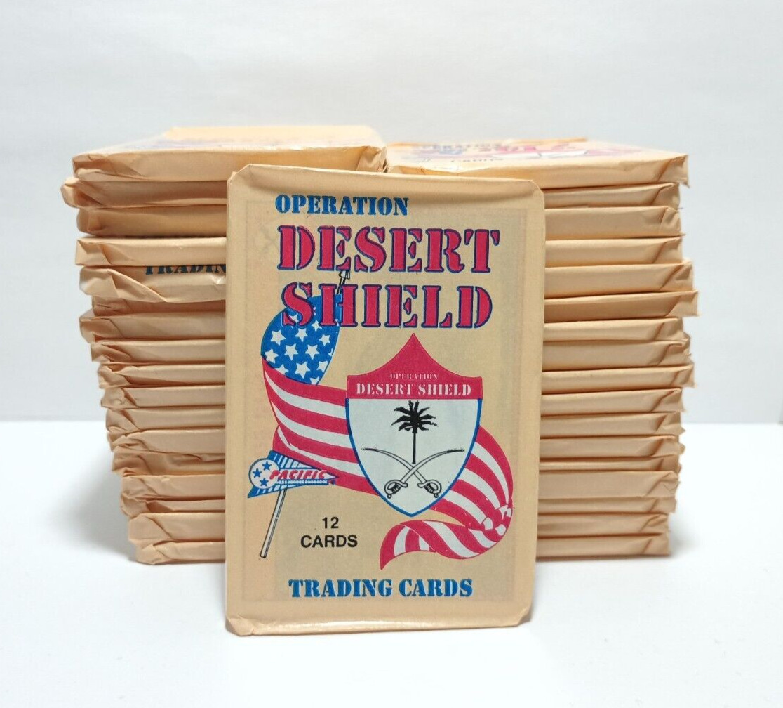 1991 Pacific Operation Desert Shield Trading Cards Lot of 35 Packs