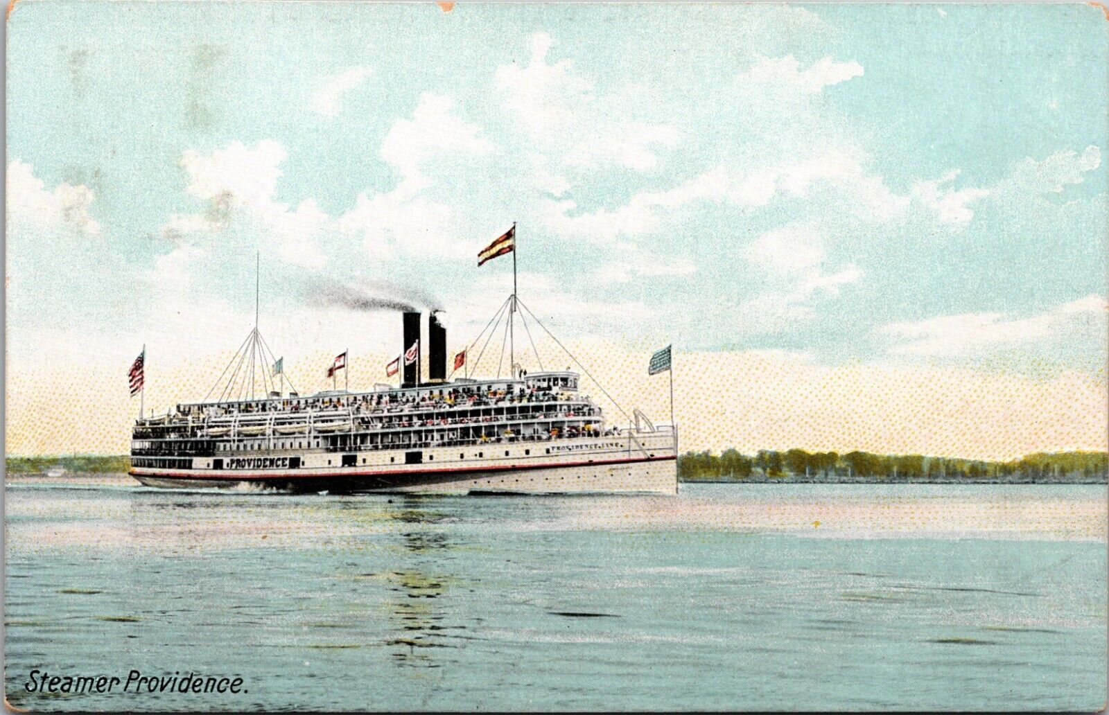 Unposted DB Postcard-Steamer Providence