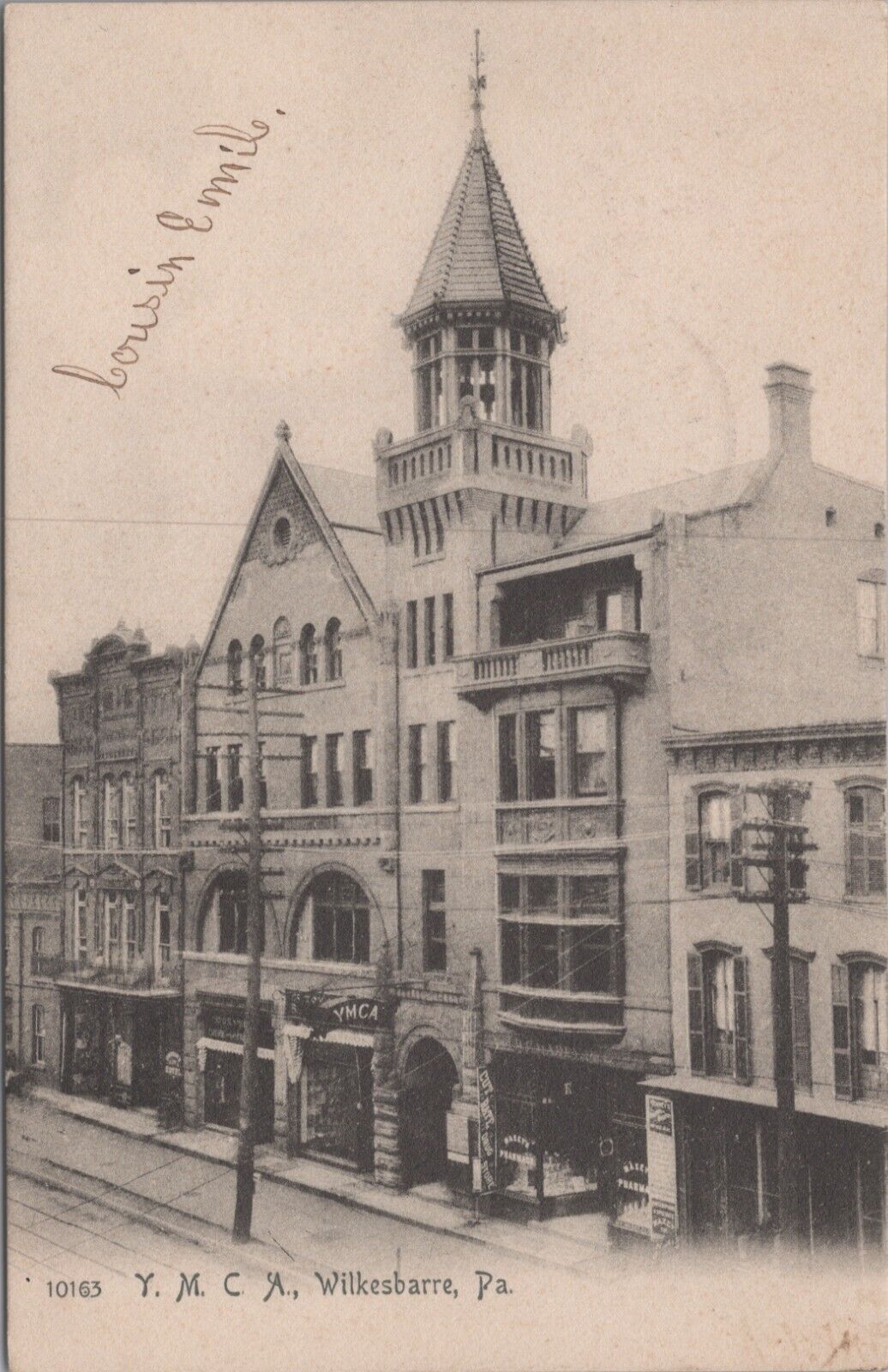 1901 Y.M.C.A. building, No. Main Street, Wilkes-Barre, Pa. B4465d3 MR ALE P&P
