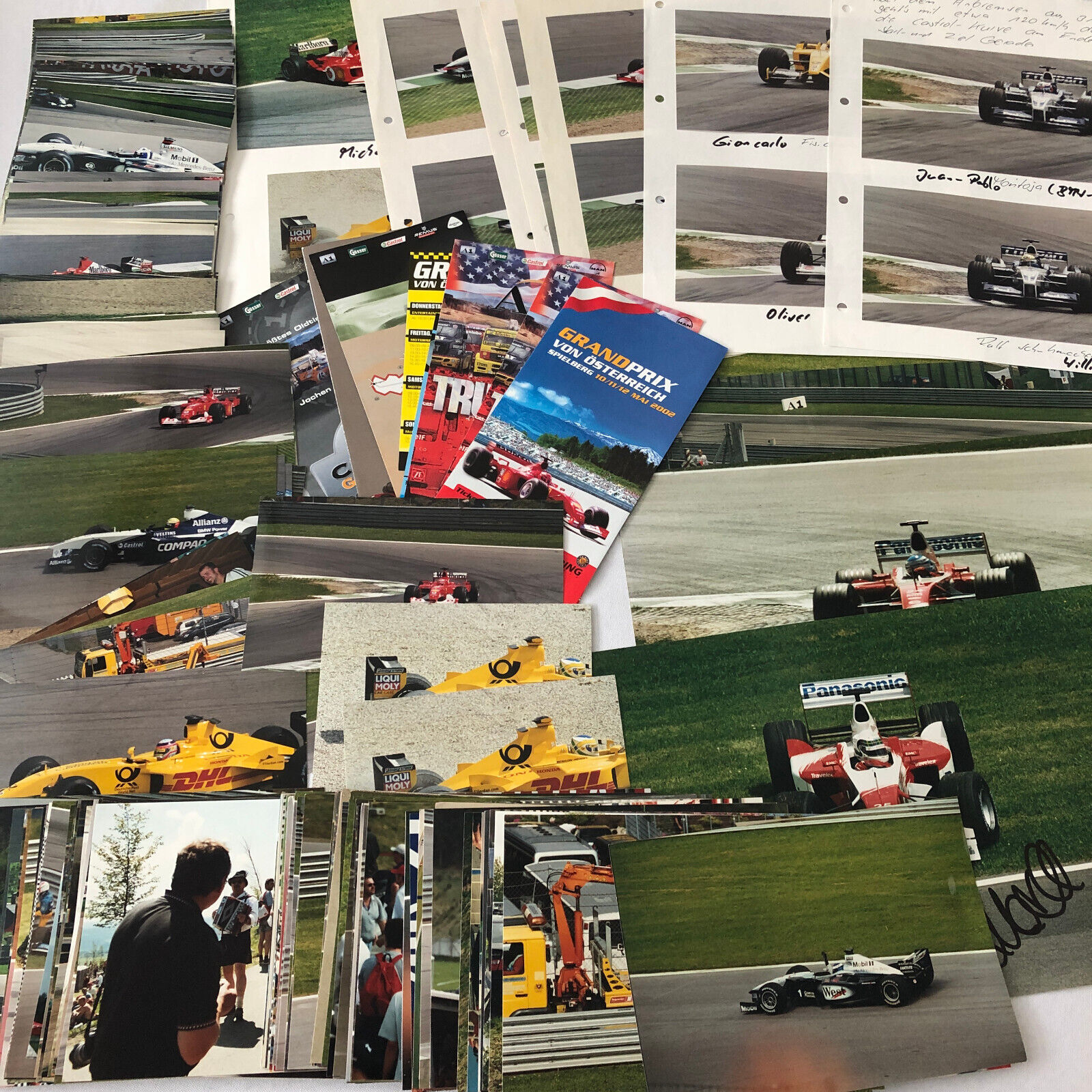 2002 Austrian Grand Prix Photo Lot of 150+ Michael Schumacher Ferrari Kimi +