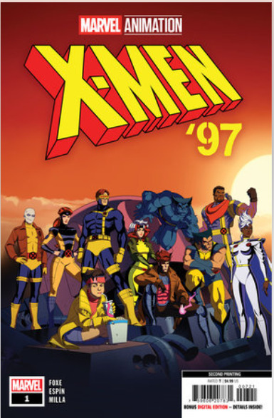 X-MEN '97 1 NM 2ND PRINT NEW MARVEL ANIMATION 2024 SERIES | COMIC BOOK