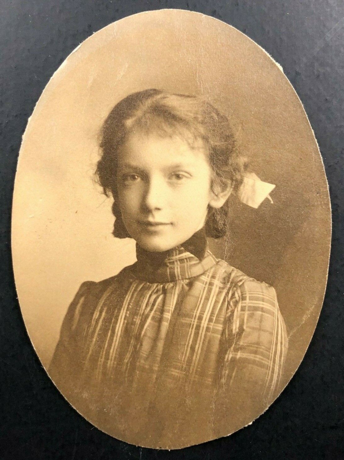 c.1900 Pretty Young Girl Real Photo Chicago,IL Victorian EDITH Greenshields 11yr