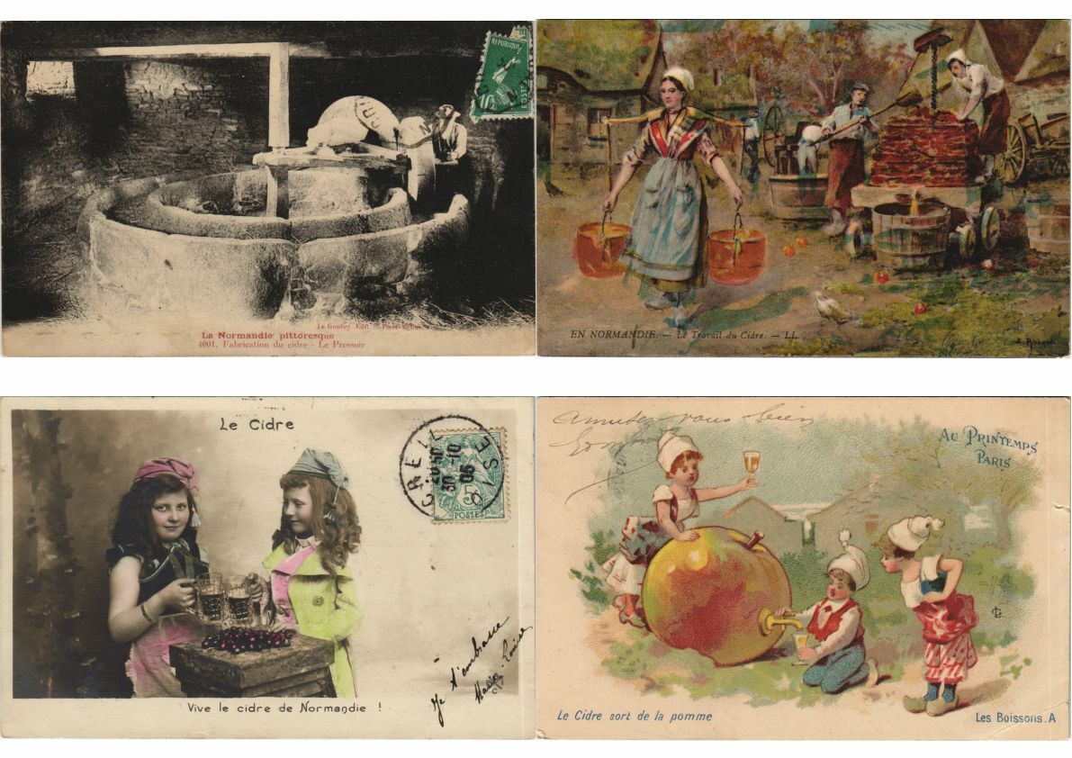 JUICE CIDER PRODUCTION 15 Vintage Postcards Pre-1940 (L3446)