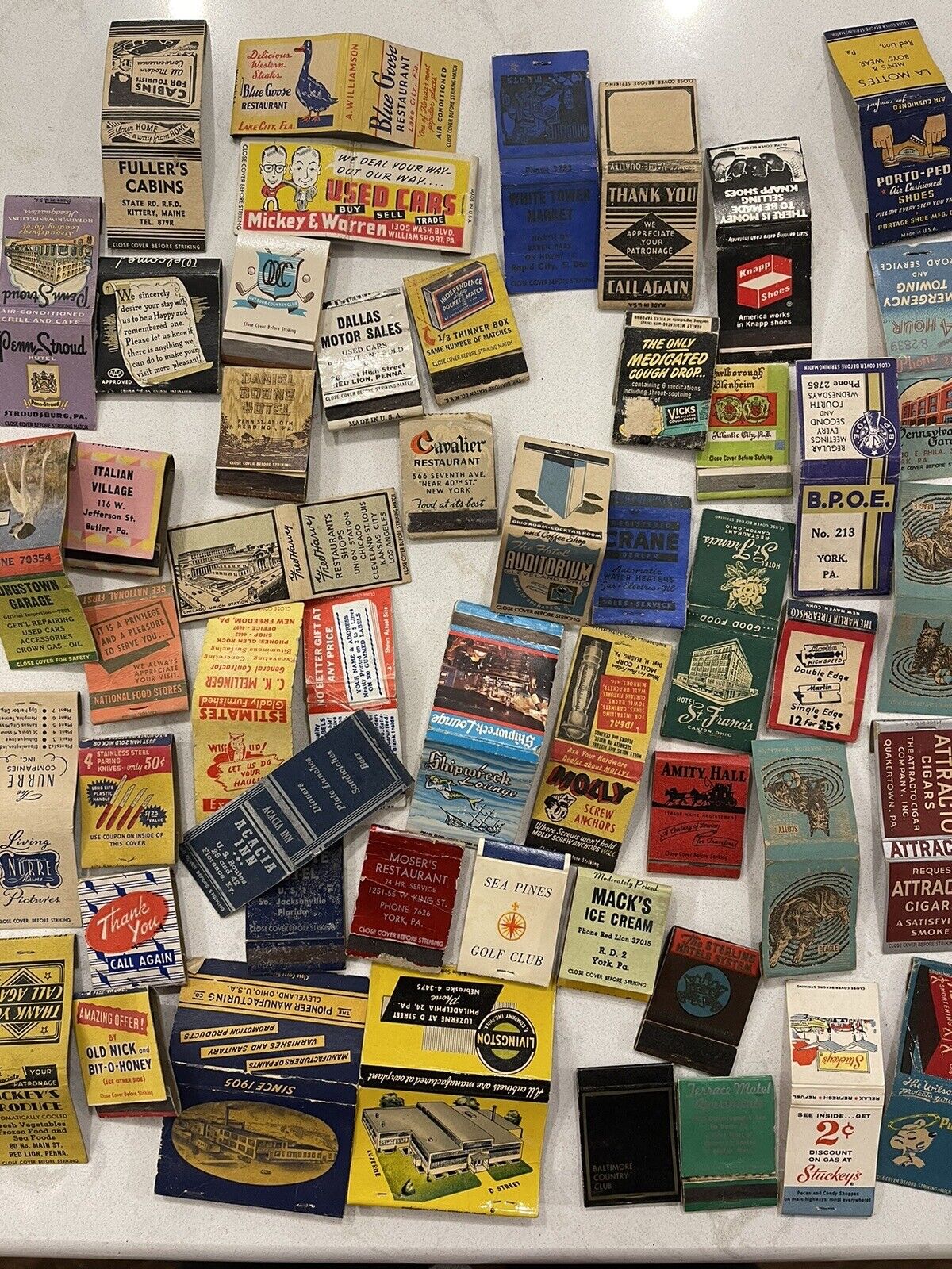 BIG Lot Of 200 Match Covers Restaurants Hotels Vacations Local Businesses More