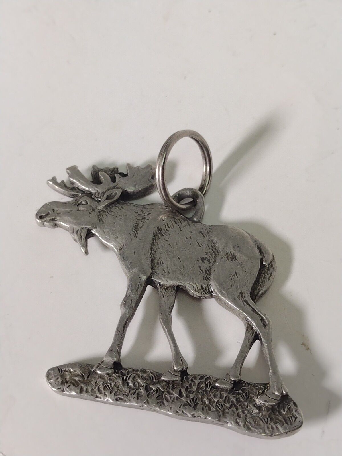 Danforth Fine Pewter Moose Keychain Pendant Zipper Pull