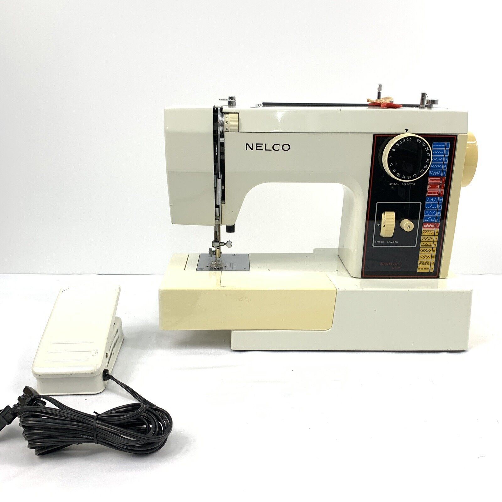 Vintage Nelco Simpatica 4102F Electric Sewing Machine