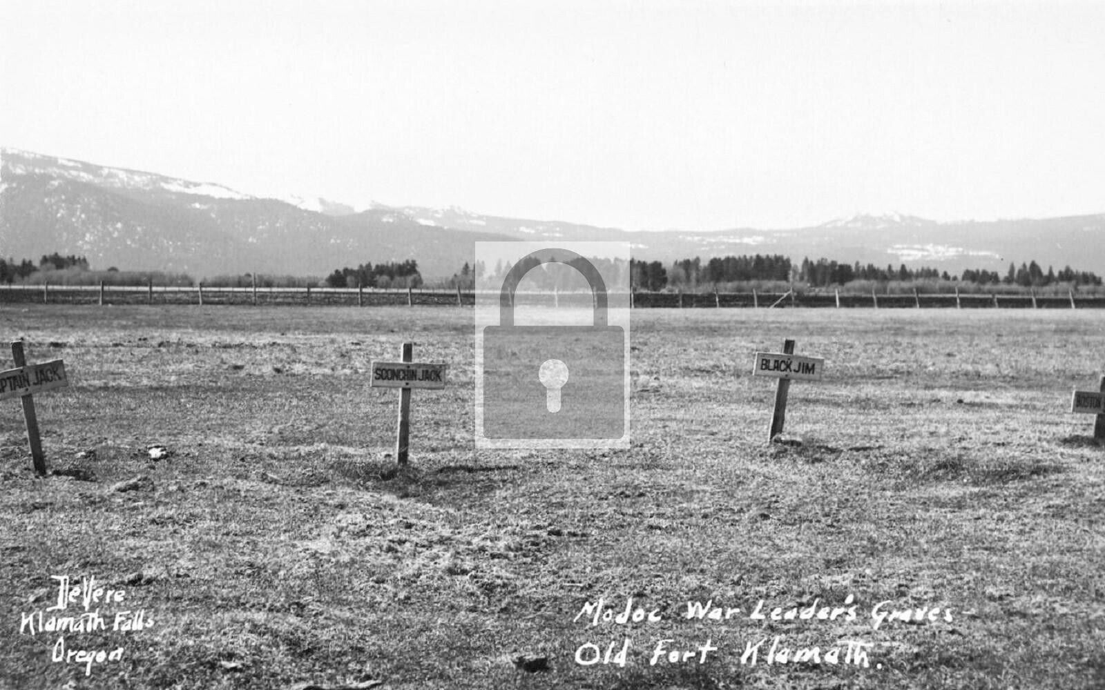 Modoc War Graves Klamath Falls Oregon OR Reprint Postcard