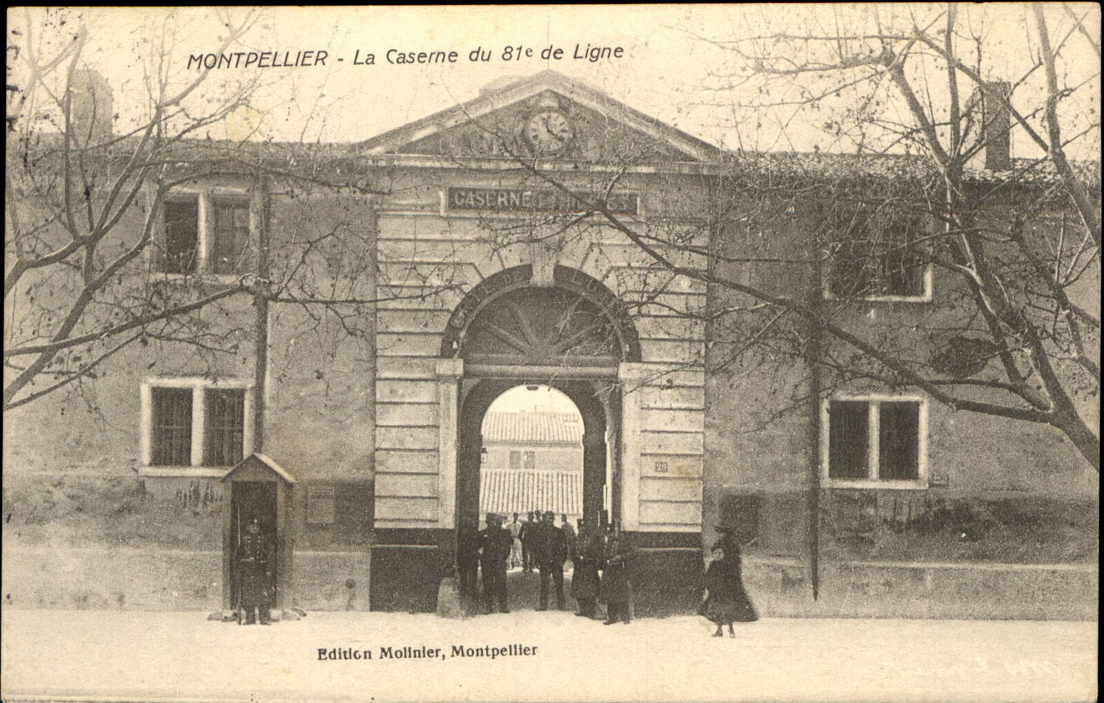 Montpellier France ~ Troop Barracks of the 81st of the Line ~ 1910 pre-WWI