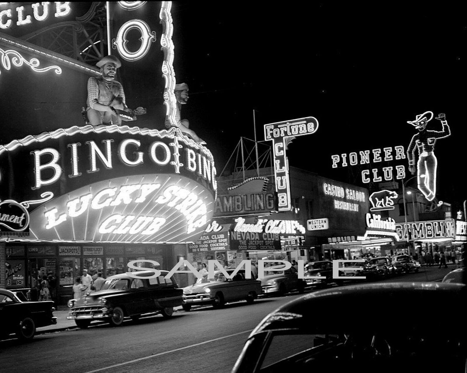 1950s  LAS VEGAS Fremont Street PHOTO (157-K)