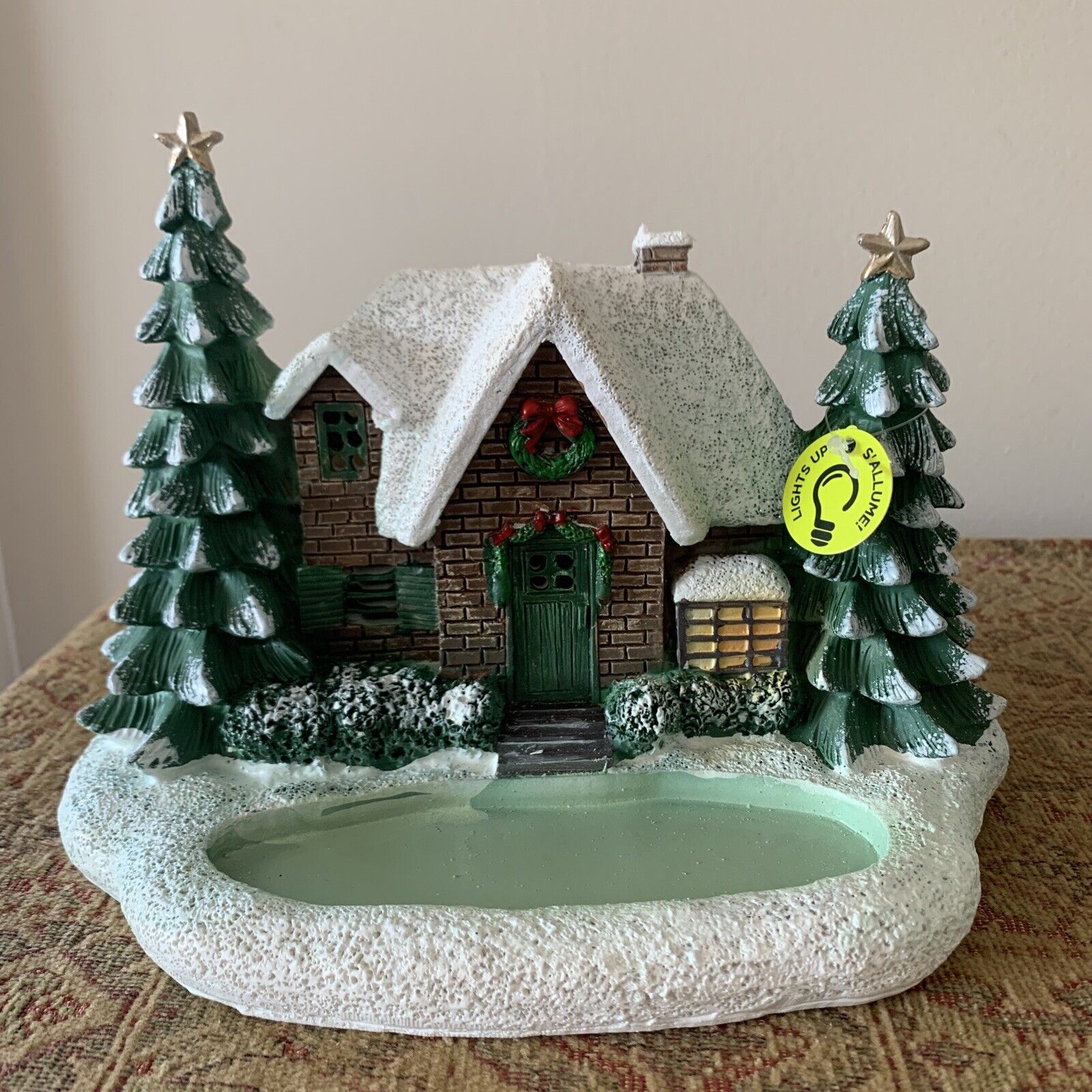 Tiny Treasures Christmas Mini LED Brick Cottage Pond- Ashland - Winter Village