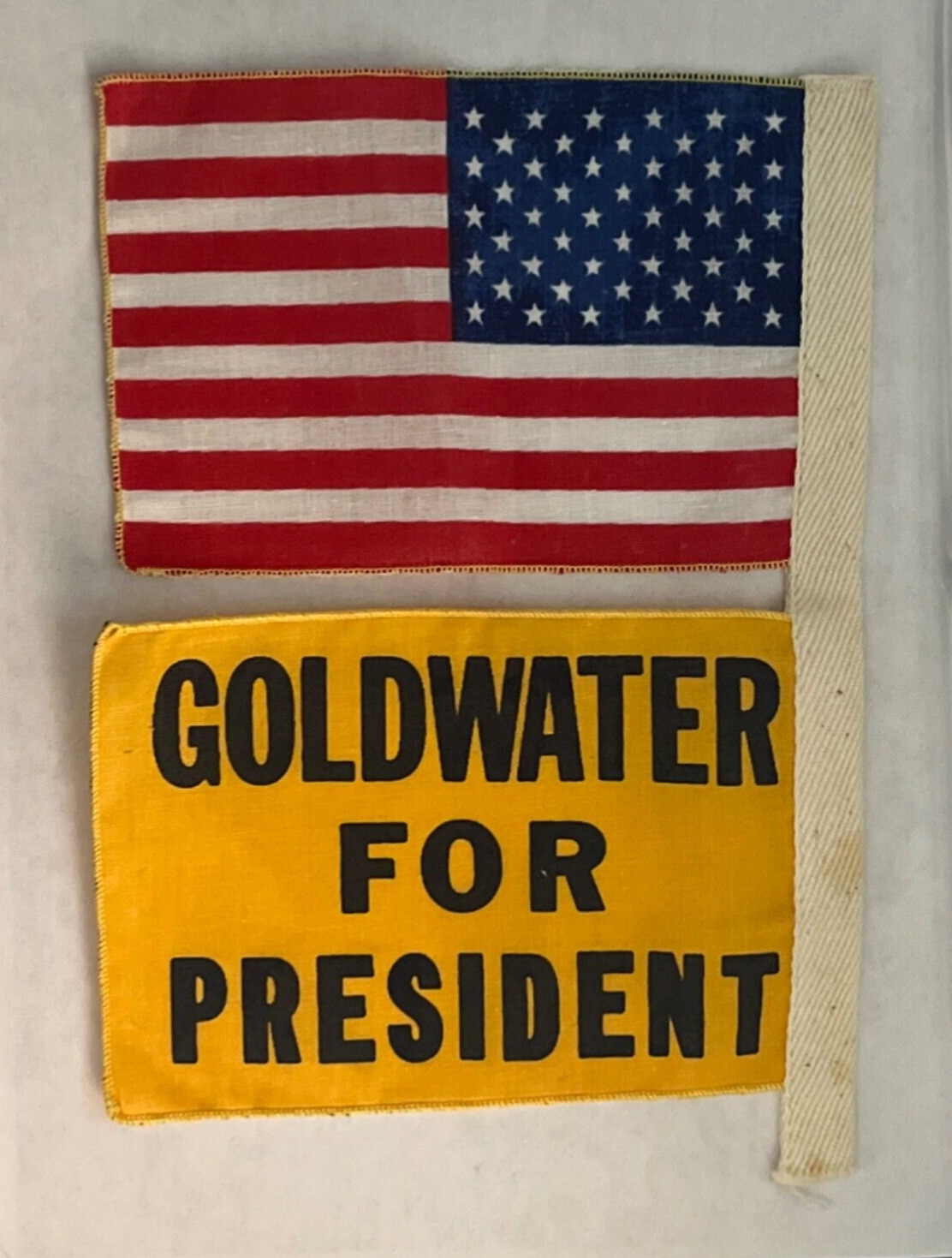 *ORIGINAL* 1964 Barry Goldwater antenna flag