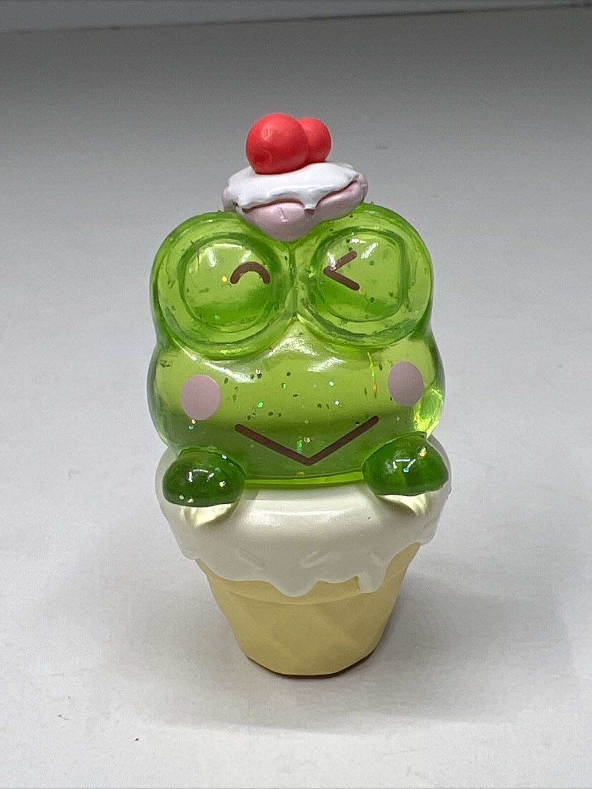 Sanrio Top Toy Keroppi Gem Variant Ice Cream Cone 1.5” Figure New