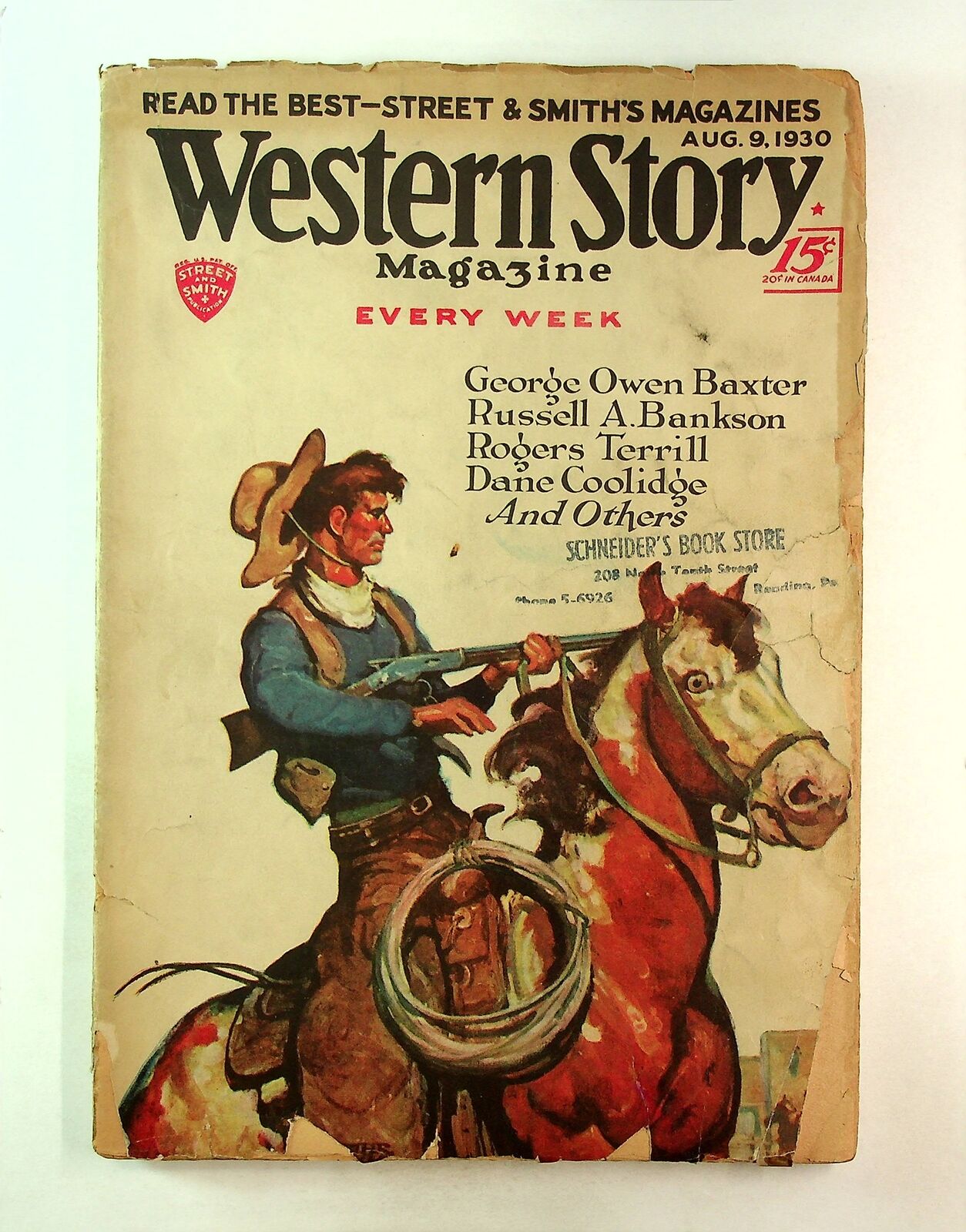 Western Story Magazine Pulp 1st Series Aug 9 1930 Vol. 97 #4 GD+ 2.5