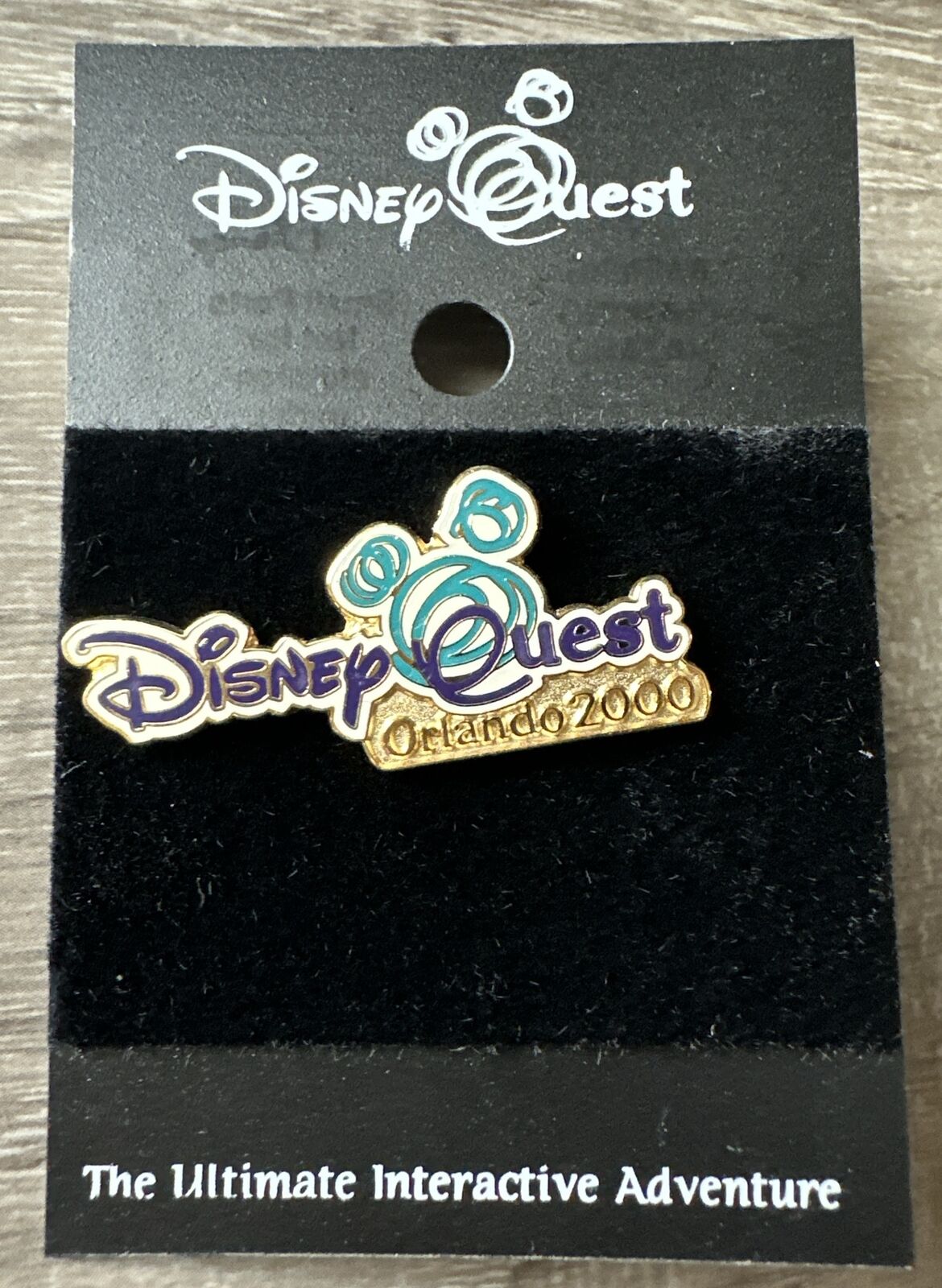 Walt Disney World Disney Quest Orlando, Florida w/ Mickey Mouse Ears Logo Pin