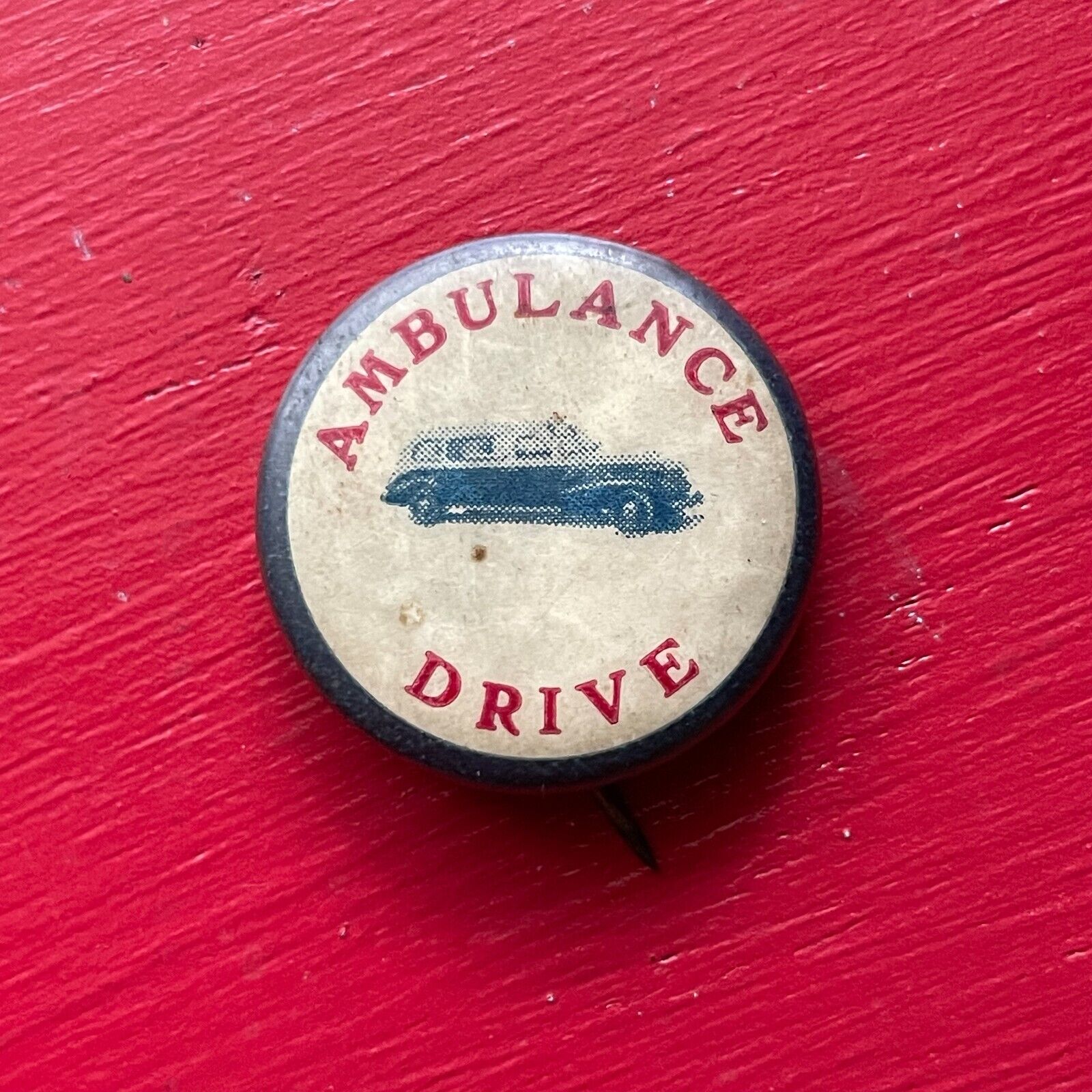 1940s-50s Chicago Ambulance Drive Pinback Button