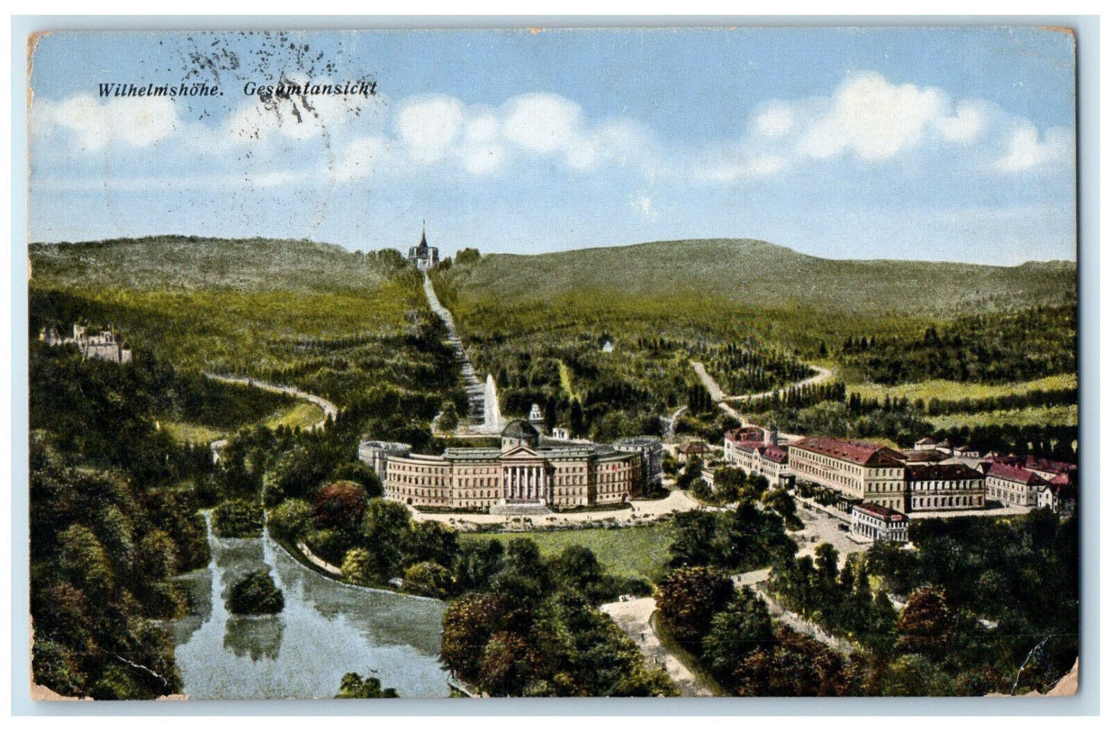 1925 Wilhelmshöhe General View Kassel Germany Vintage Posted Postcard