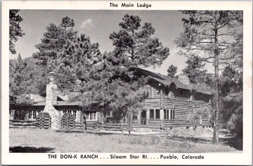 1940s PUEBLO, Colorado Postcard THE DON-K RANCH \