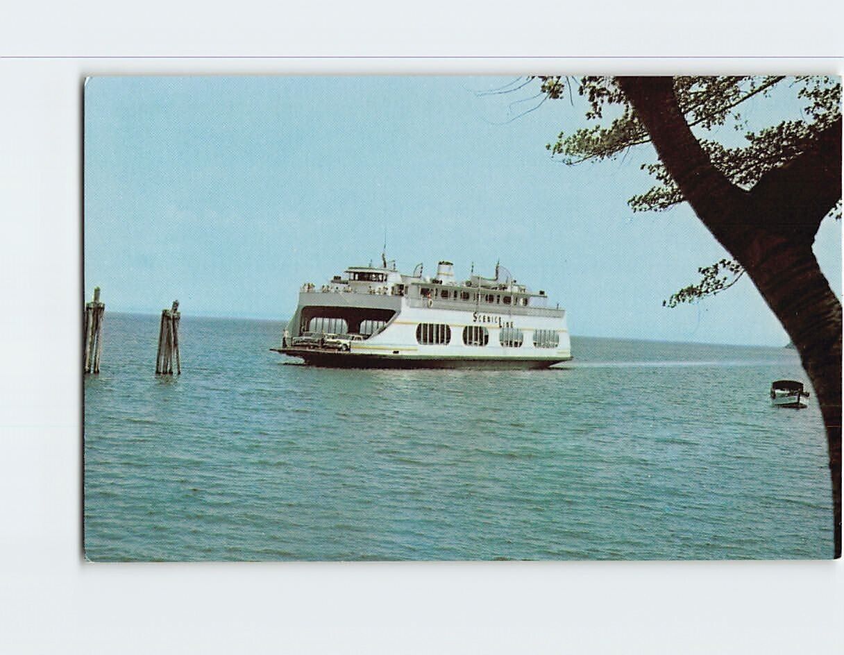Postcard MV Champlain Ferry
