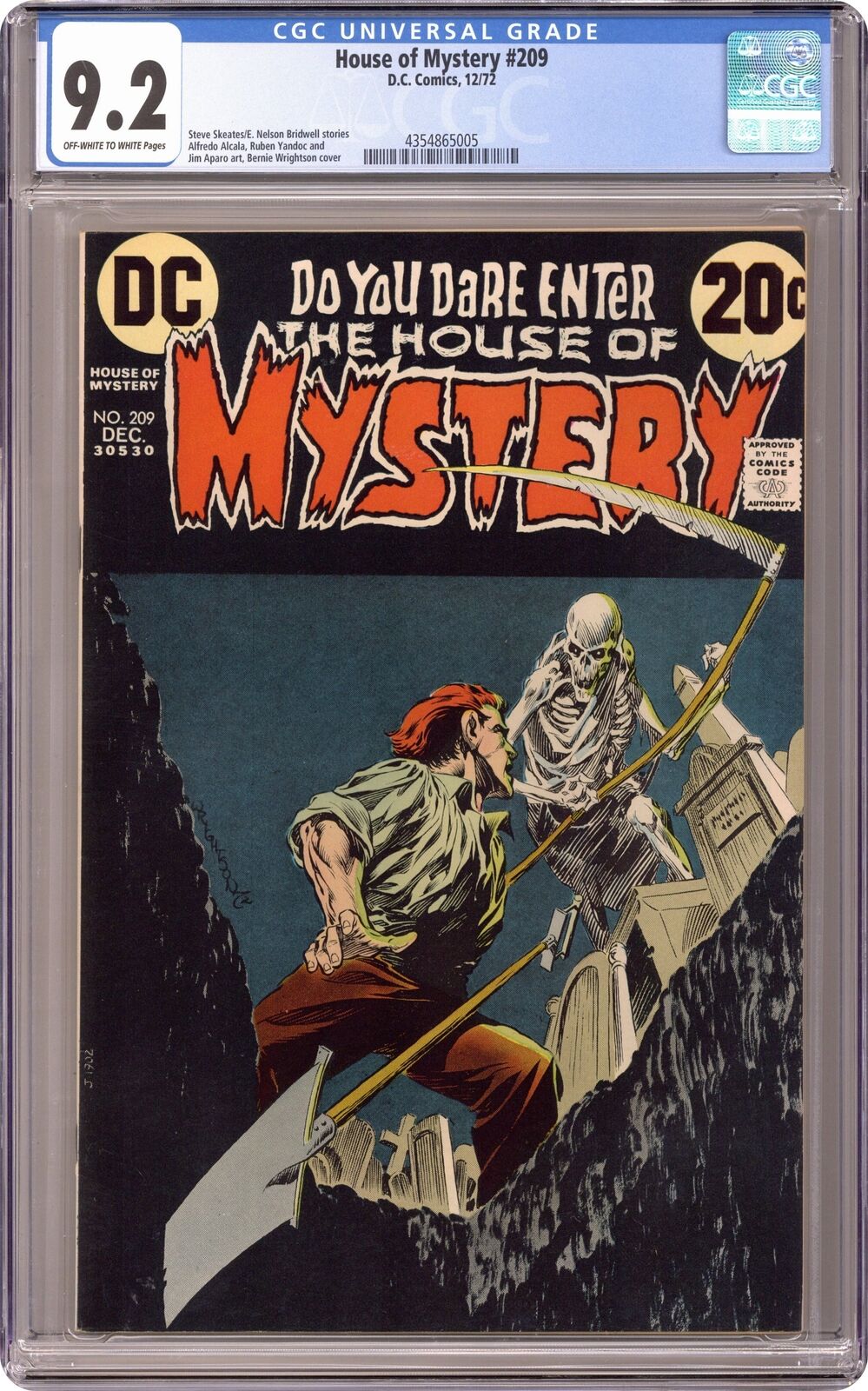 House of Mystery #209 CGC 9.2 1972 4354865005