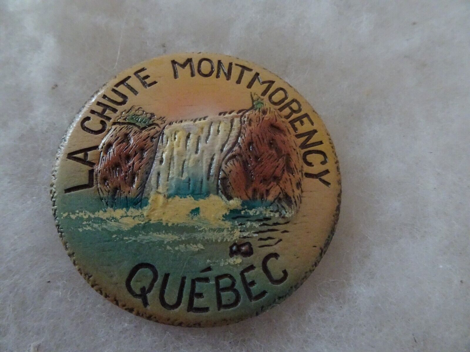 Parc de la Chute-Montmorency Quebec City Sépaq jumbo resin logo pin