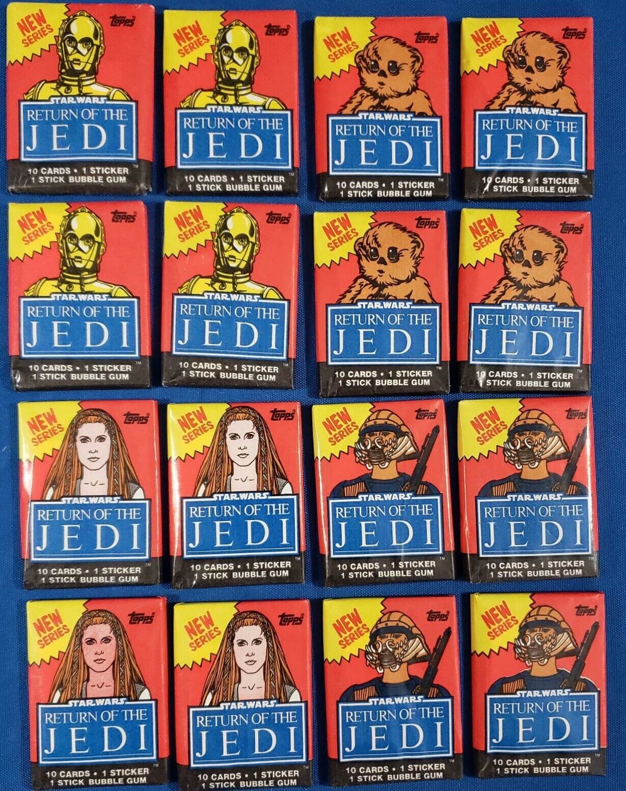 Star Wars 1983 Return of the Jedi Topps Wax Pack; Series 2, new/unopened-VINTAGE