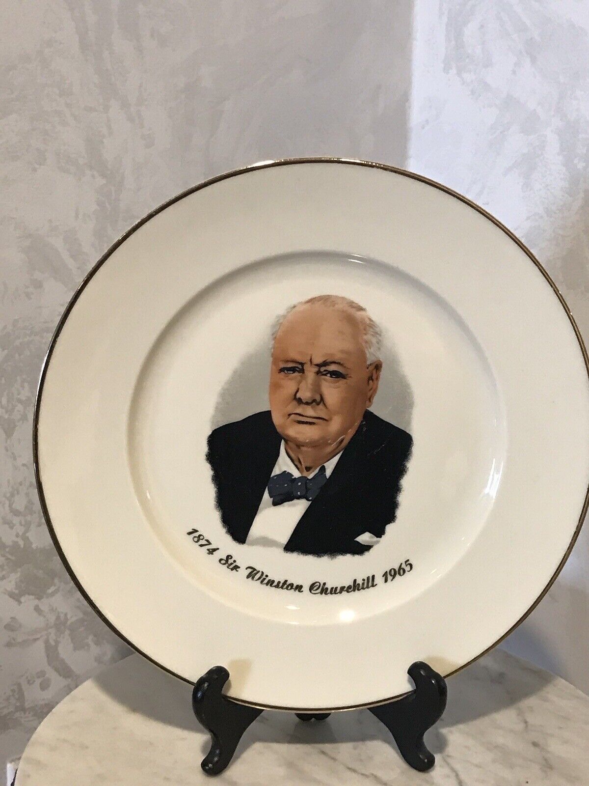 1874 Sir Winston Churchill 1965 West Germany Porcelain 10” Plate
