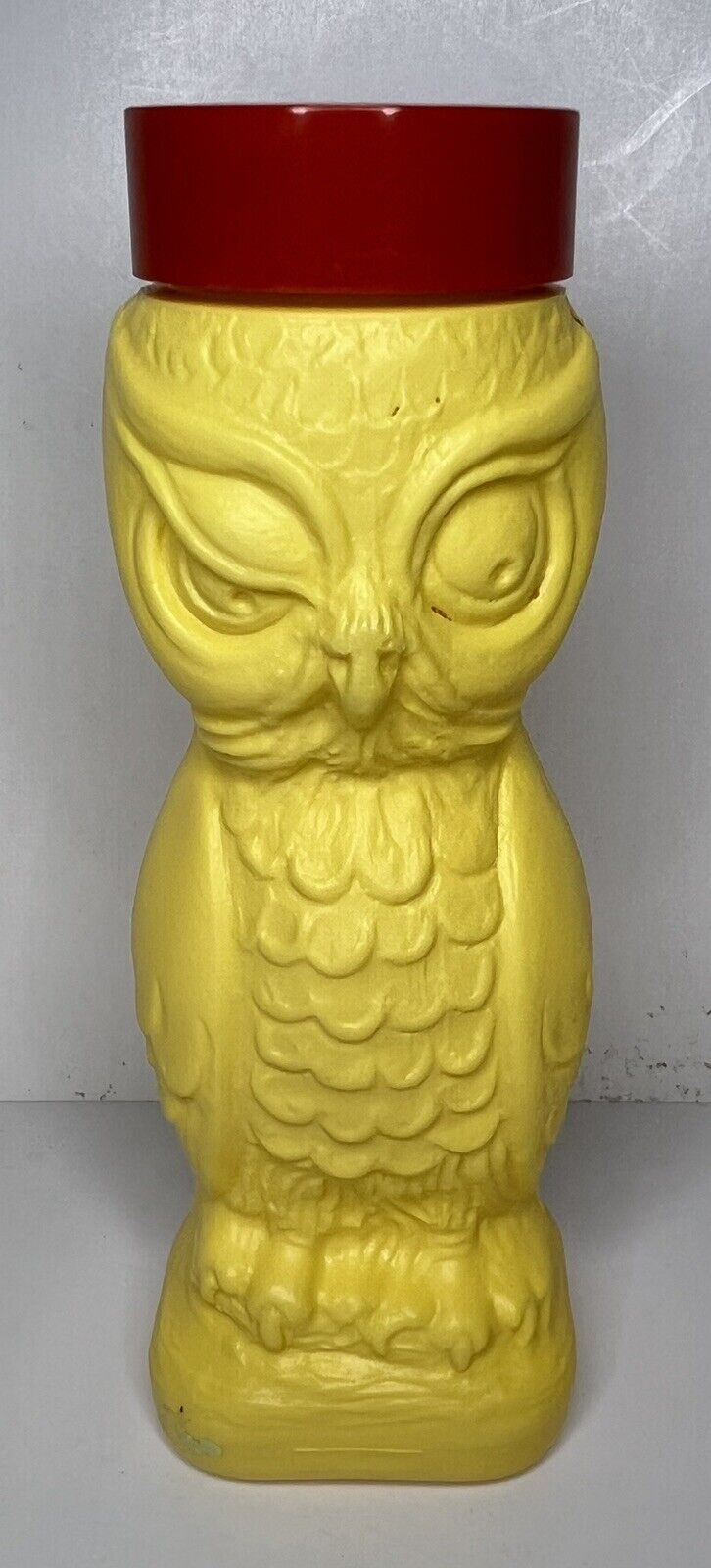 Vintage Yellow Owl Plastic Cinnamon Sugar Shaker American SUGAR Co. 70’s 80’s