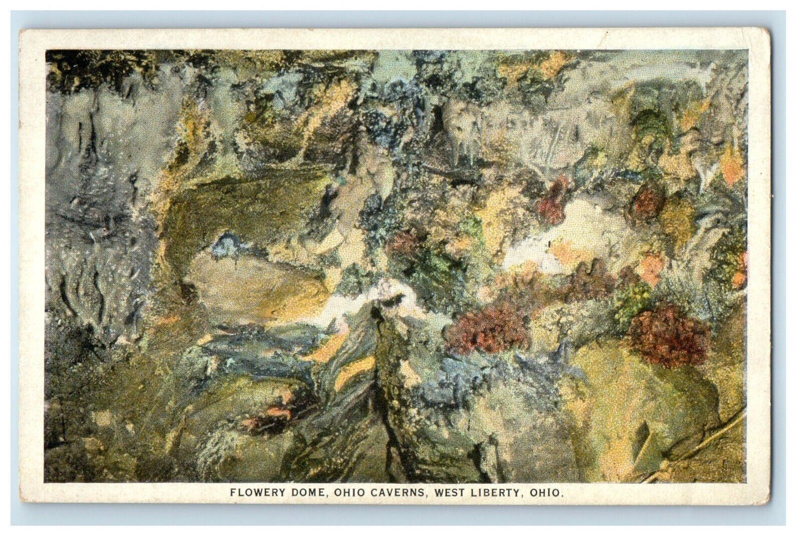 c1930\'s Flowery Dome Ohio Caverns West Liberty OH Unposted Vintage Postcard