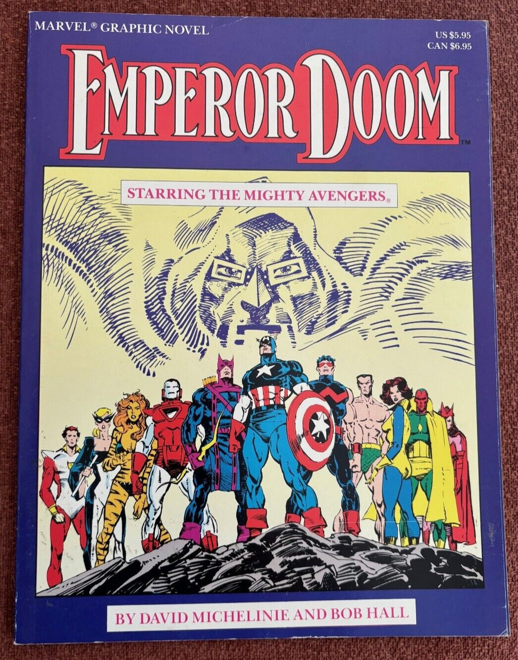 FIRST PRINT Avengers Emperor Doom Marvel Graphic Novel Bob Hall David Micheline