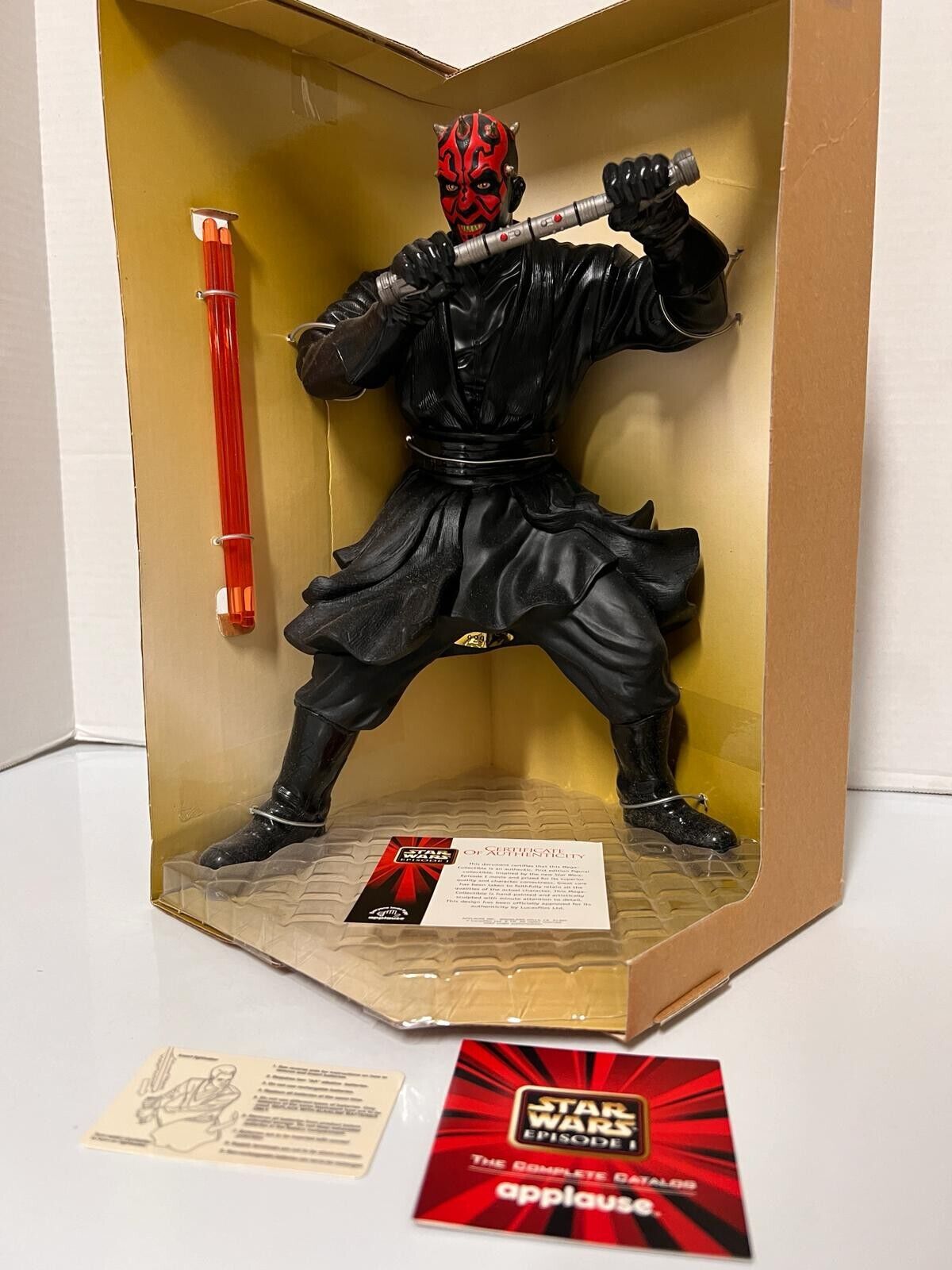 1999 Applause Star Wars Darth Maul Collectible W/Certificate Of Authenticity