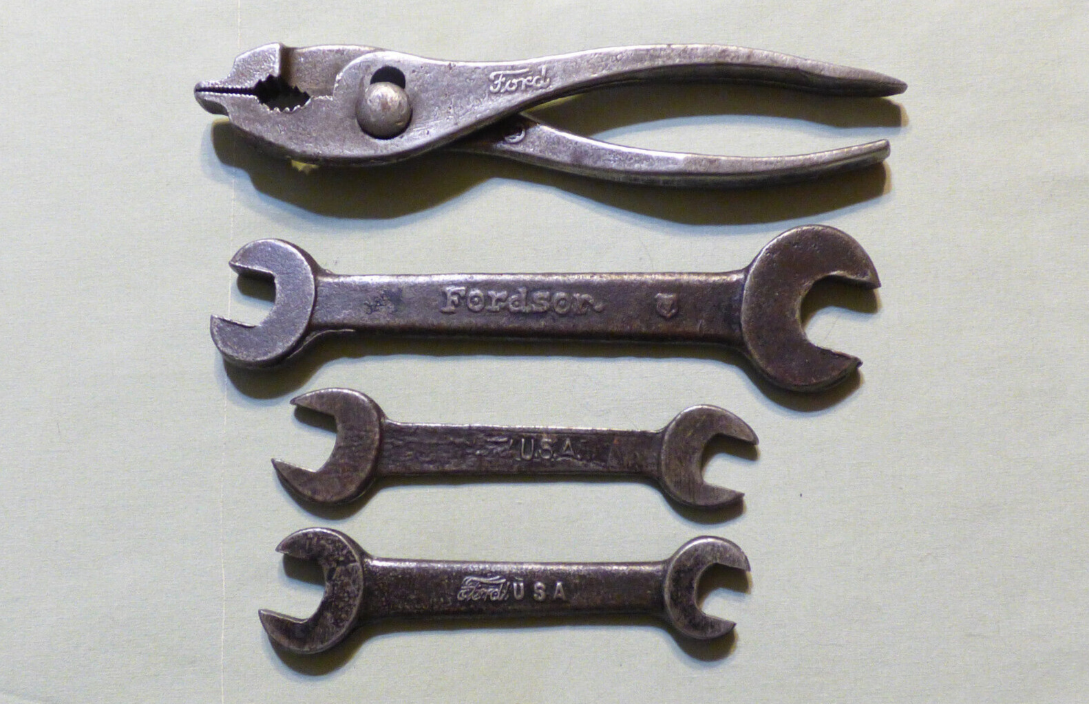 Antique Vintage Ford & Fordson Wrenches & Plier Lot