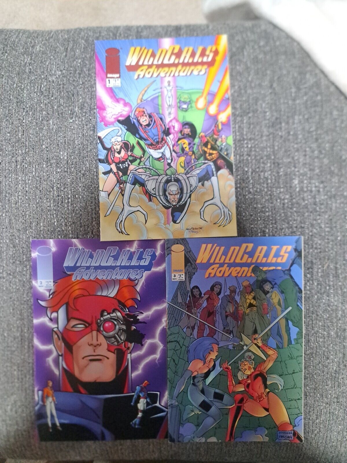 WildC.A.T.s Adventures #1, 2, 3 Image Comics First Print