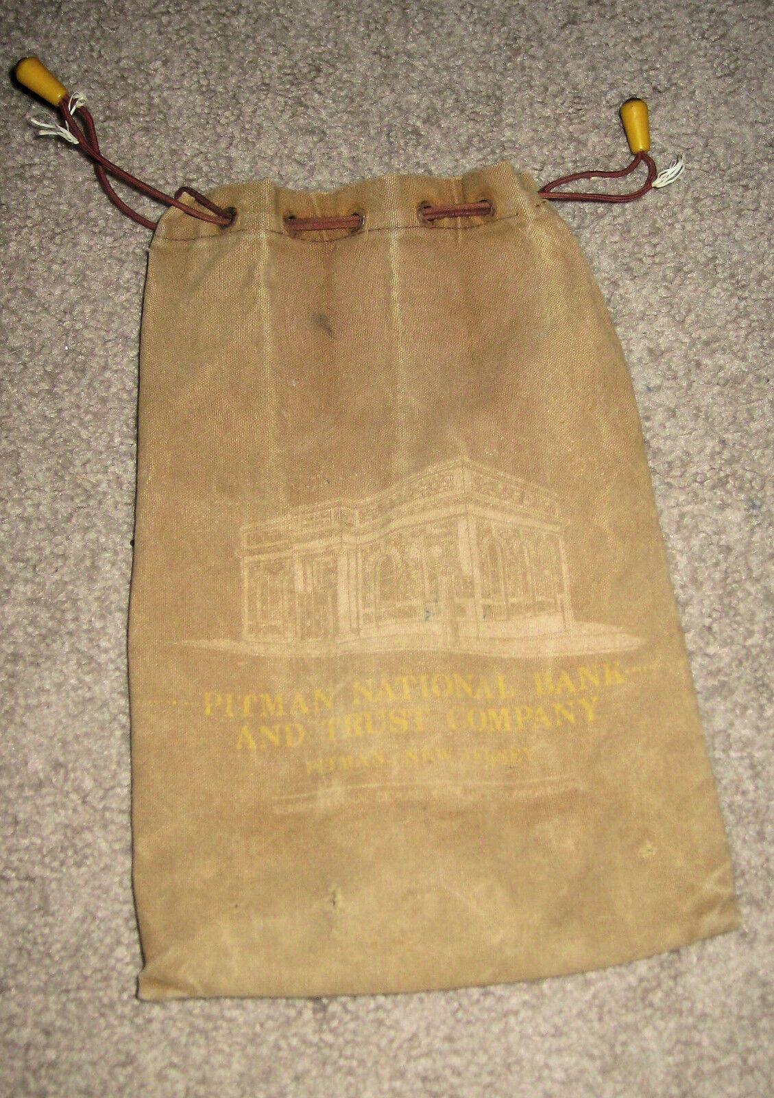 Vintage Pitman National Bank and Trust Company Bag / Pitman New Jersey NJ