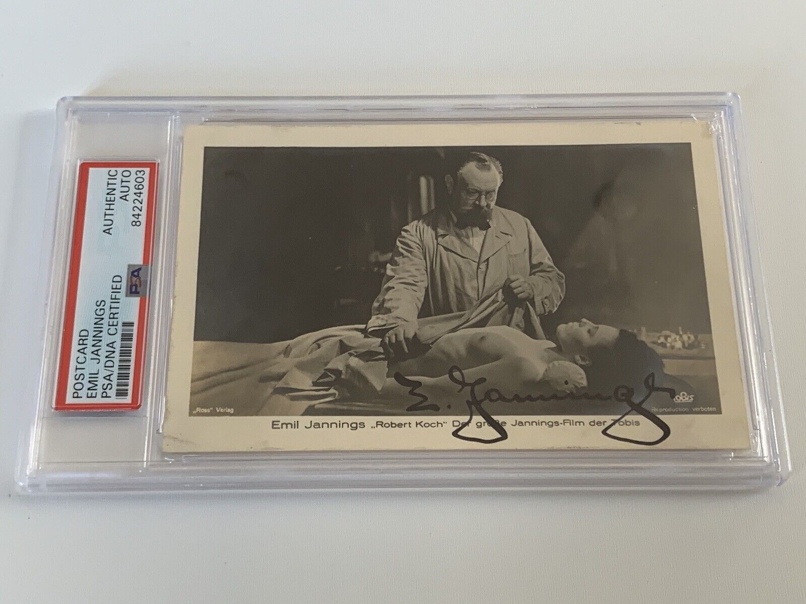 Emil Jannings 1920s Best Actor Signed Autograph Photo Postcard PSA DNA j2f1c