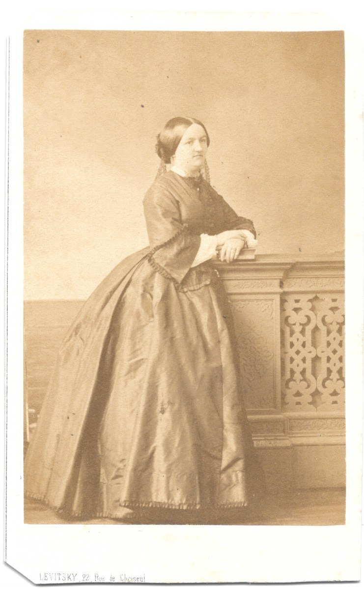 CDV photo F Elisabeth BRULLEY de la BRUNIÈRE wife Armand GRIMPREL banker